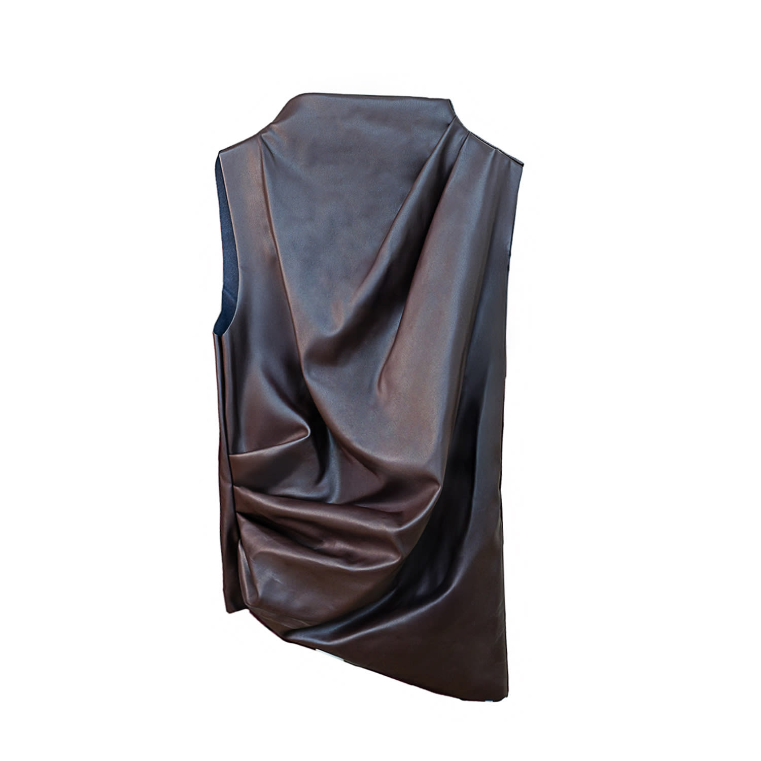 Ats The Label Women's Juno Leather Brown Tank
