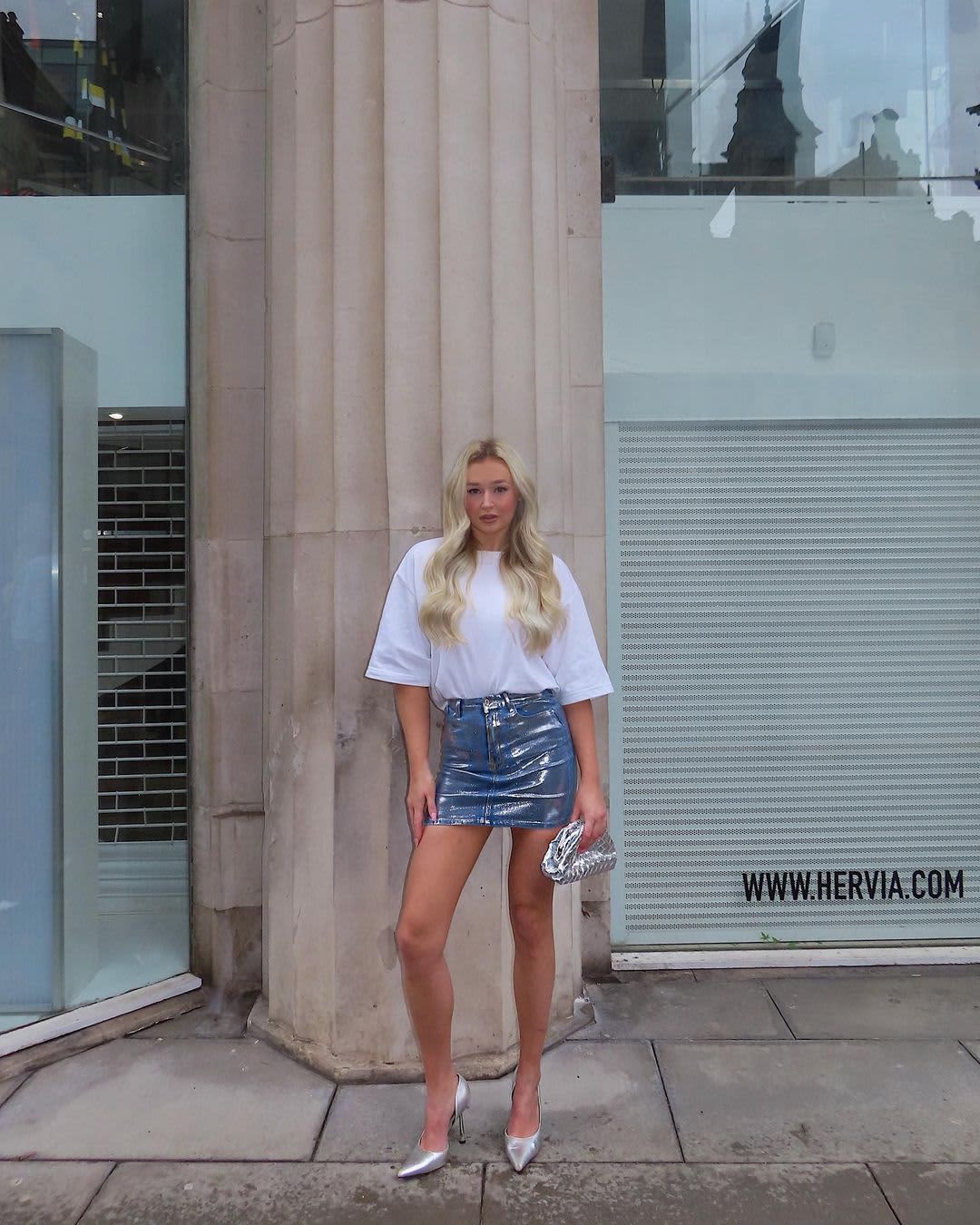 Amy denim mini skirt