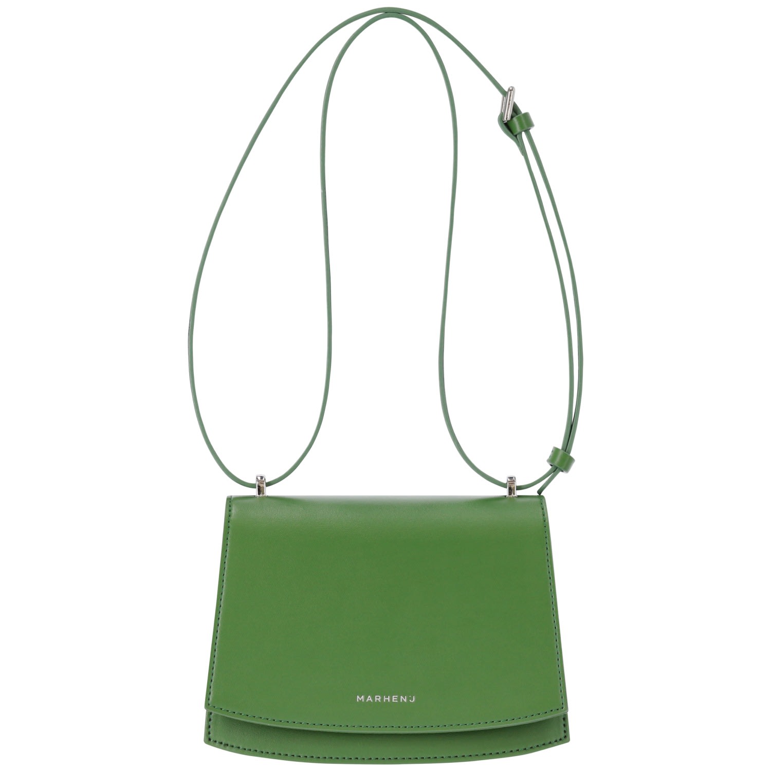 Women’s Apple Leather Shoulder Bag - Calla Mini - Apple Green Marhen. j