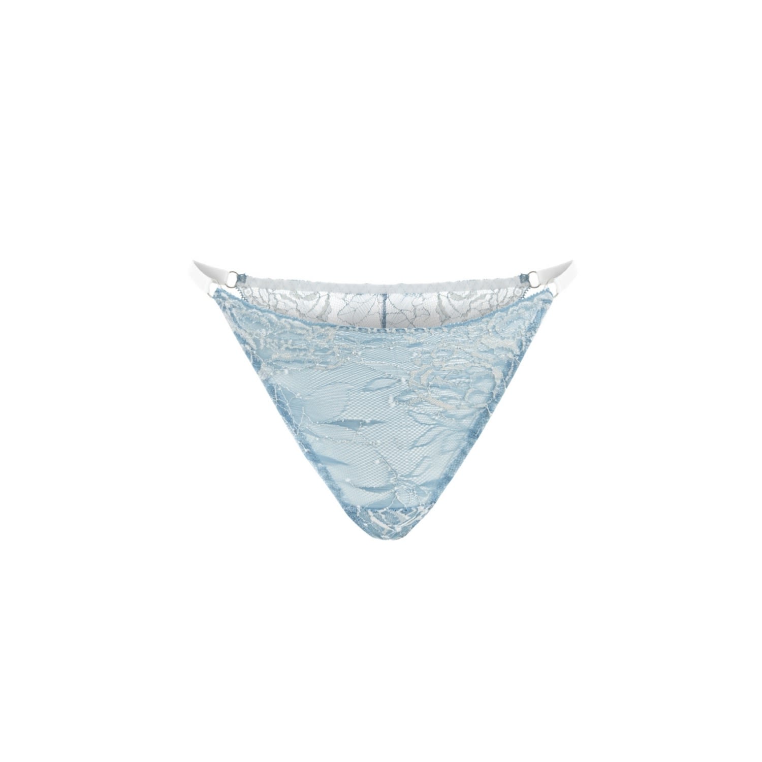 Mers Silk Women's Sky Blue Lace Thong