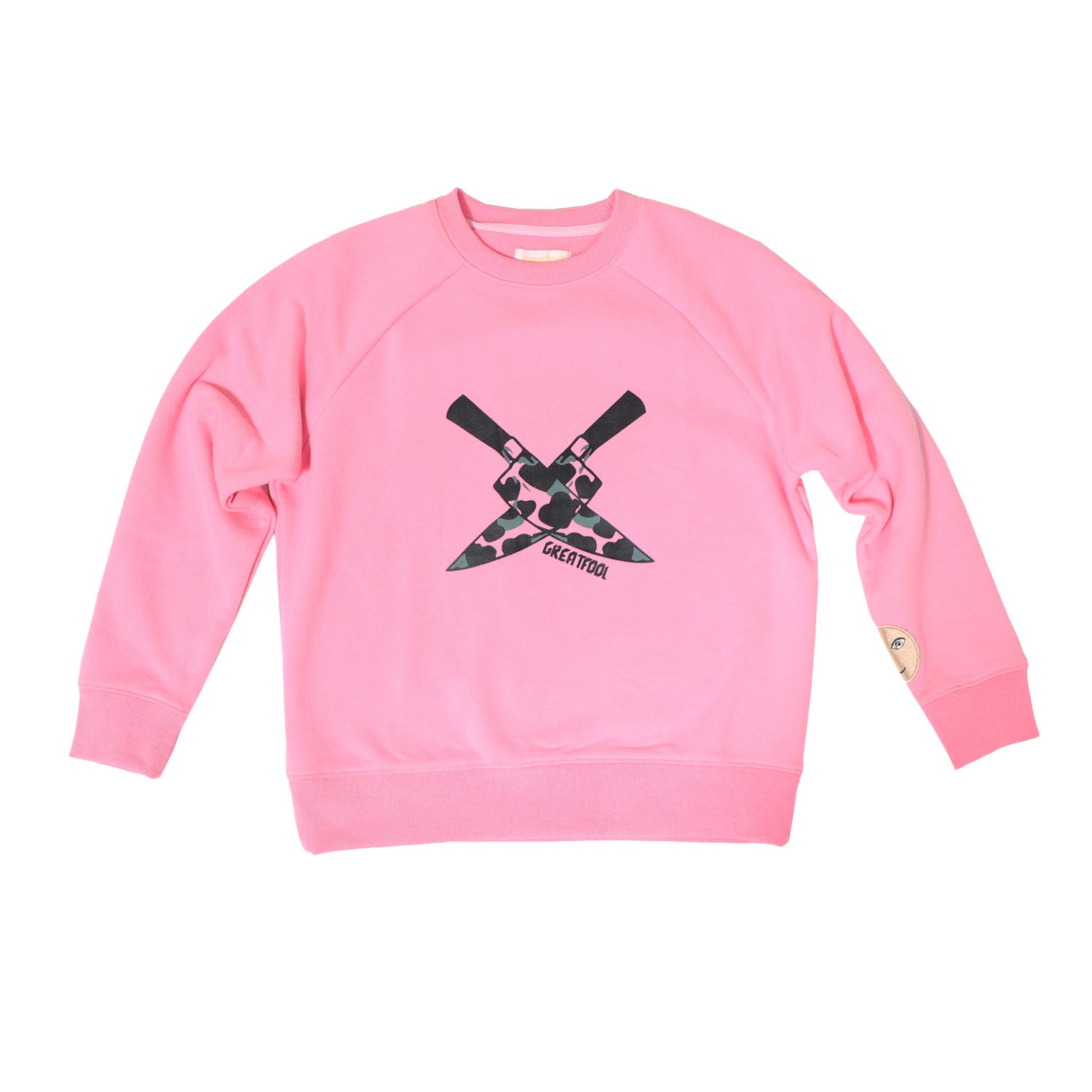 Women’s Pink / Purple Knives Out Raglan Sweater Small Greatfool