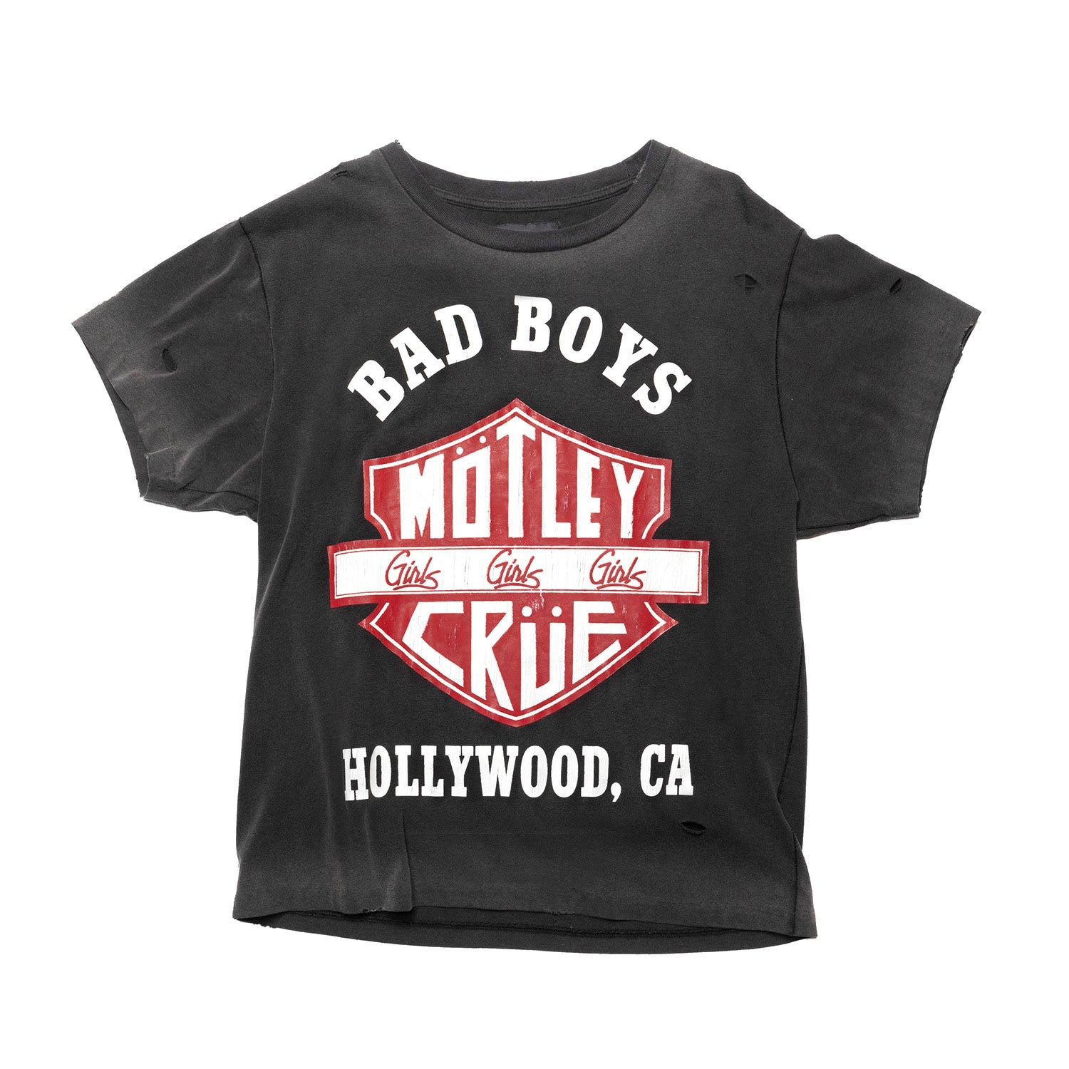 Women’s Motley Crue - Hollywood Bad Boy - Vintage Band T-Shirt - Heavy Relic Black XXL OTHER UK