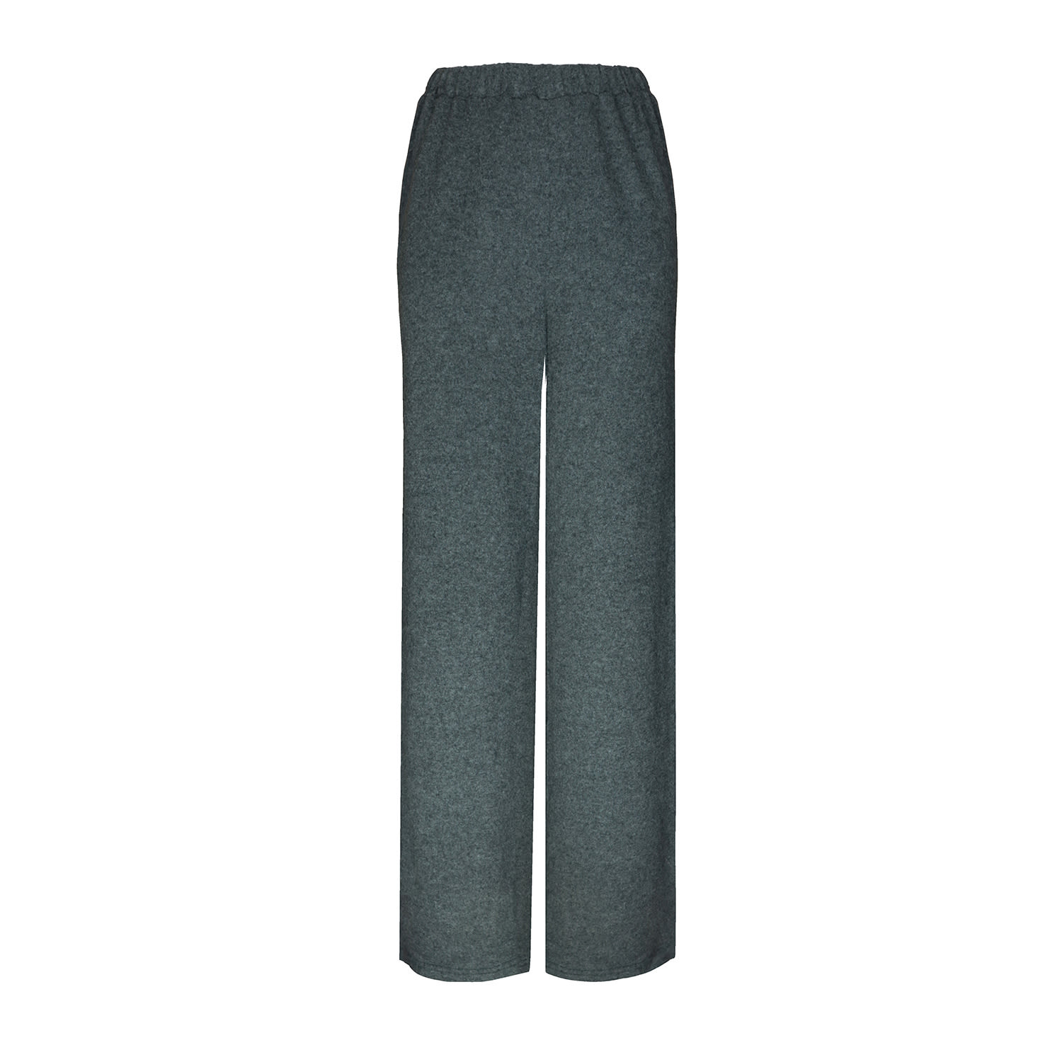 2kstyle Women's Numero Wool-blend Wide-leg Elasticated Pants - Grey In Gray