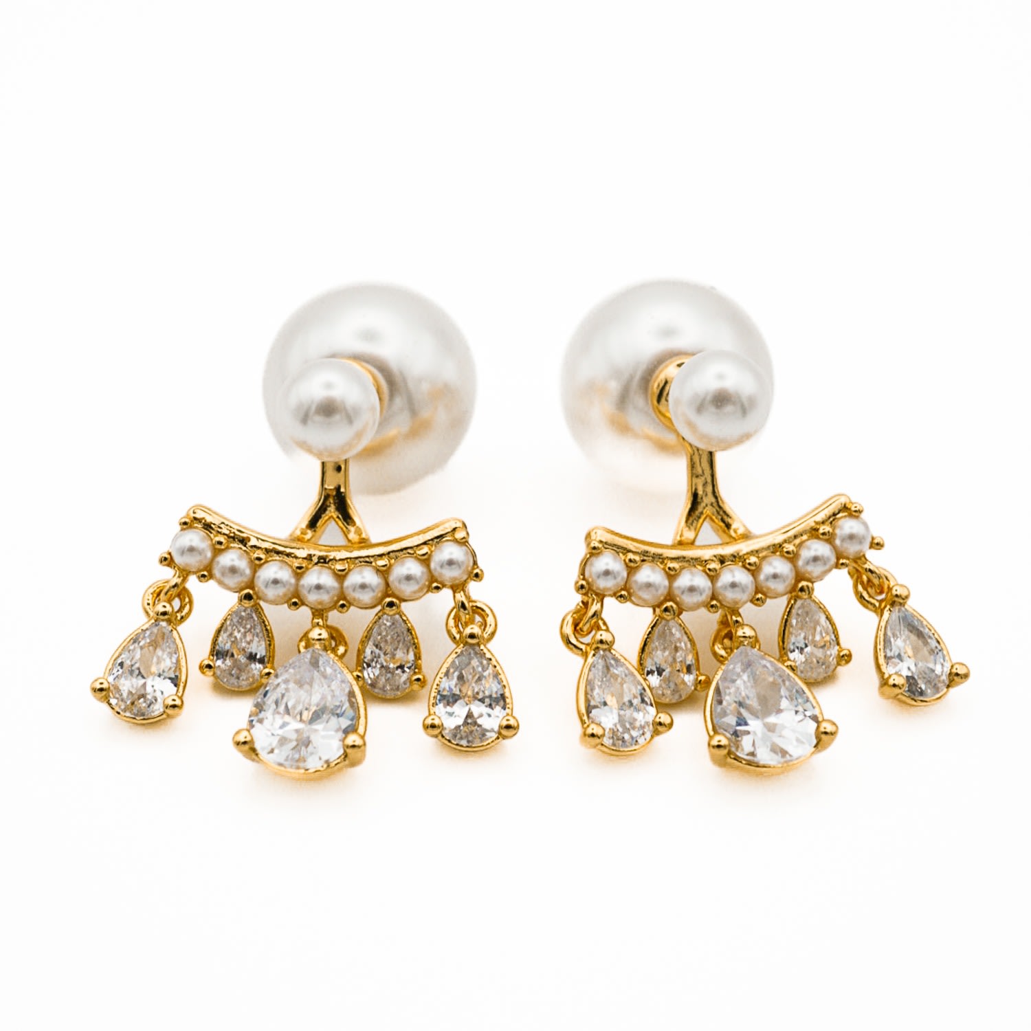 Miss Cecilia Women's Gold Elizabeth Pearl Earrings In Gold