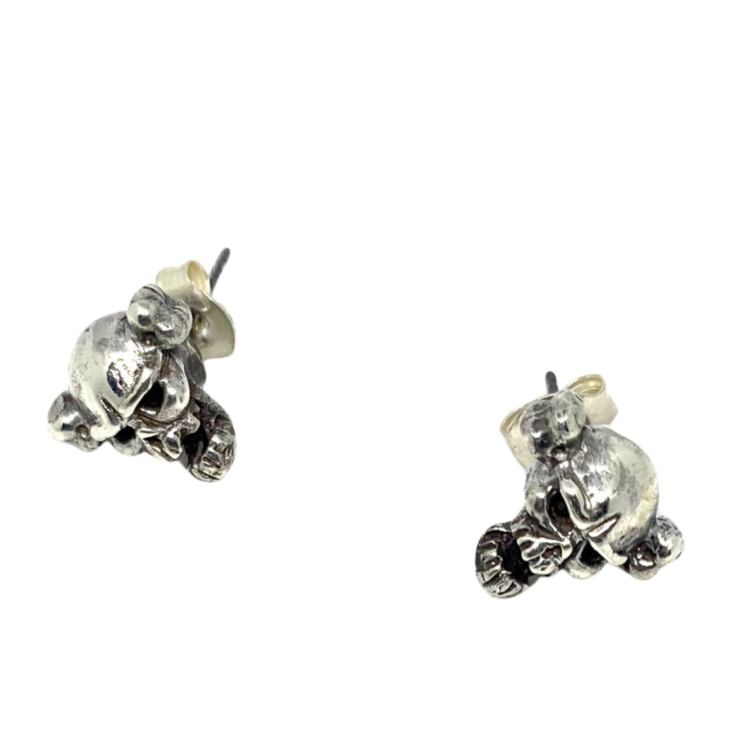 Tg-jewellery By Tamara Gervasio Women's Skull Bone Stud Silver Earrings