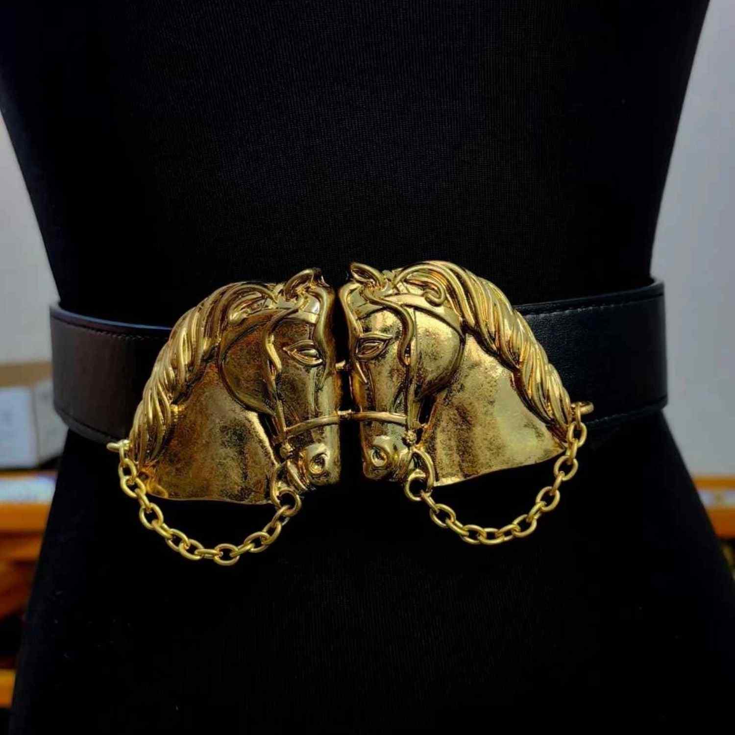 Golden Equestrian Style Horse Adjust Belt | WJY STUDIO  display picture 1