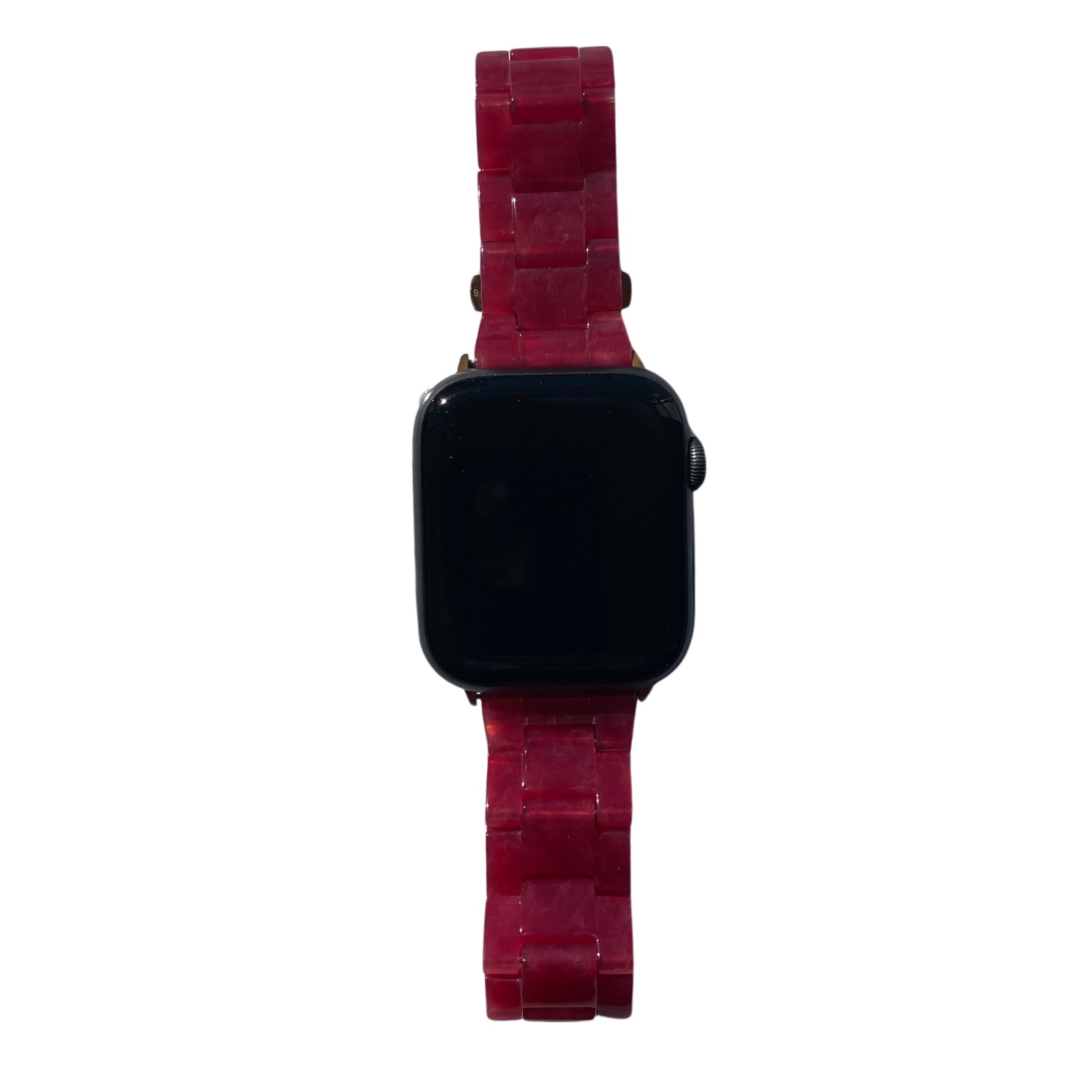 Closet Rehab Women's Red Apple Watch Band In Strawberry Fields