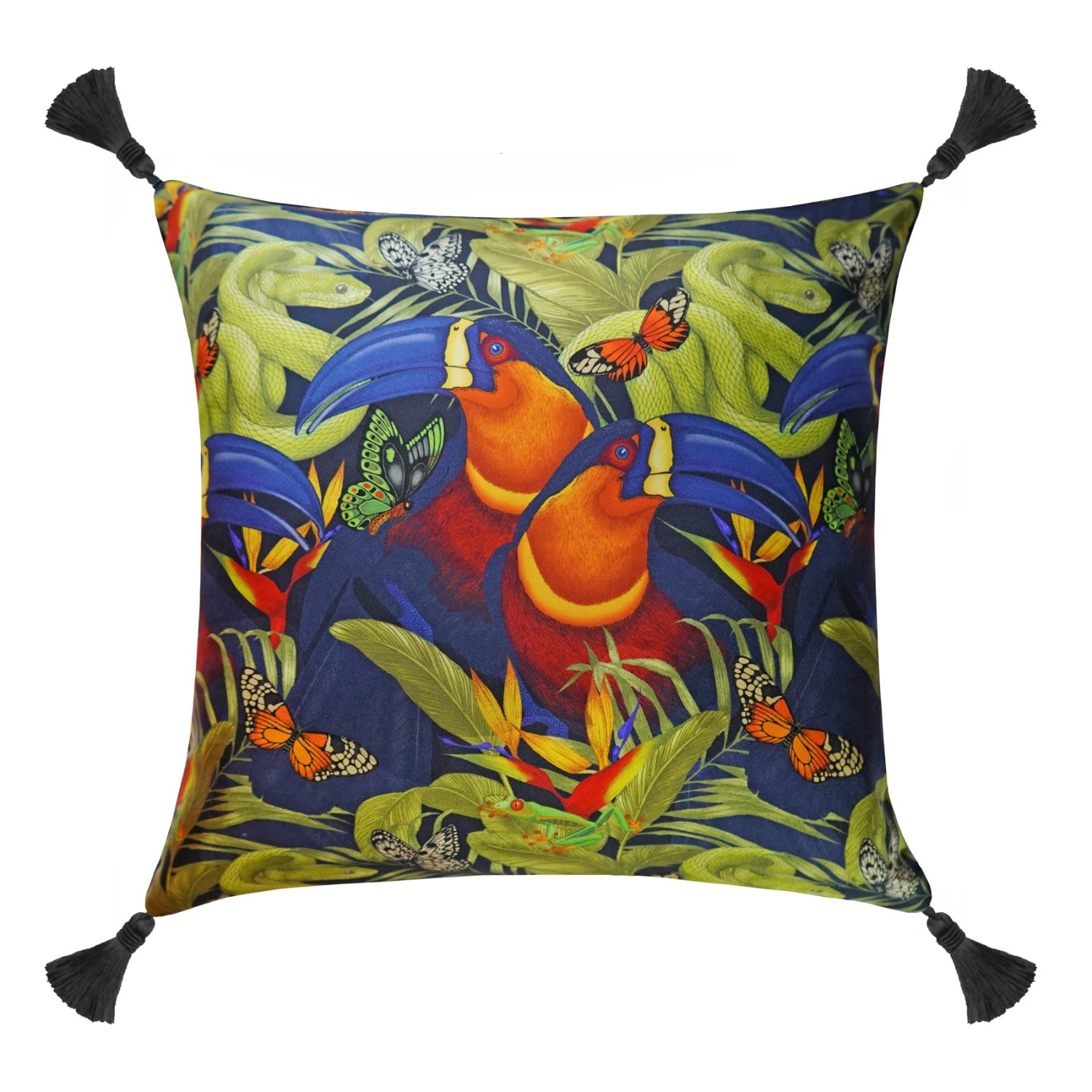 The Tropical Toucan Cushion Emily Carter