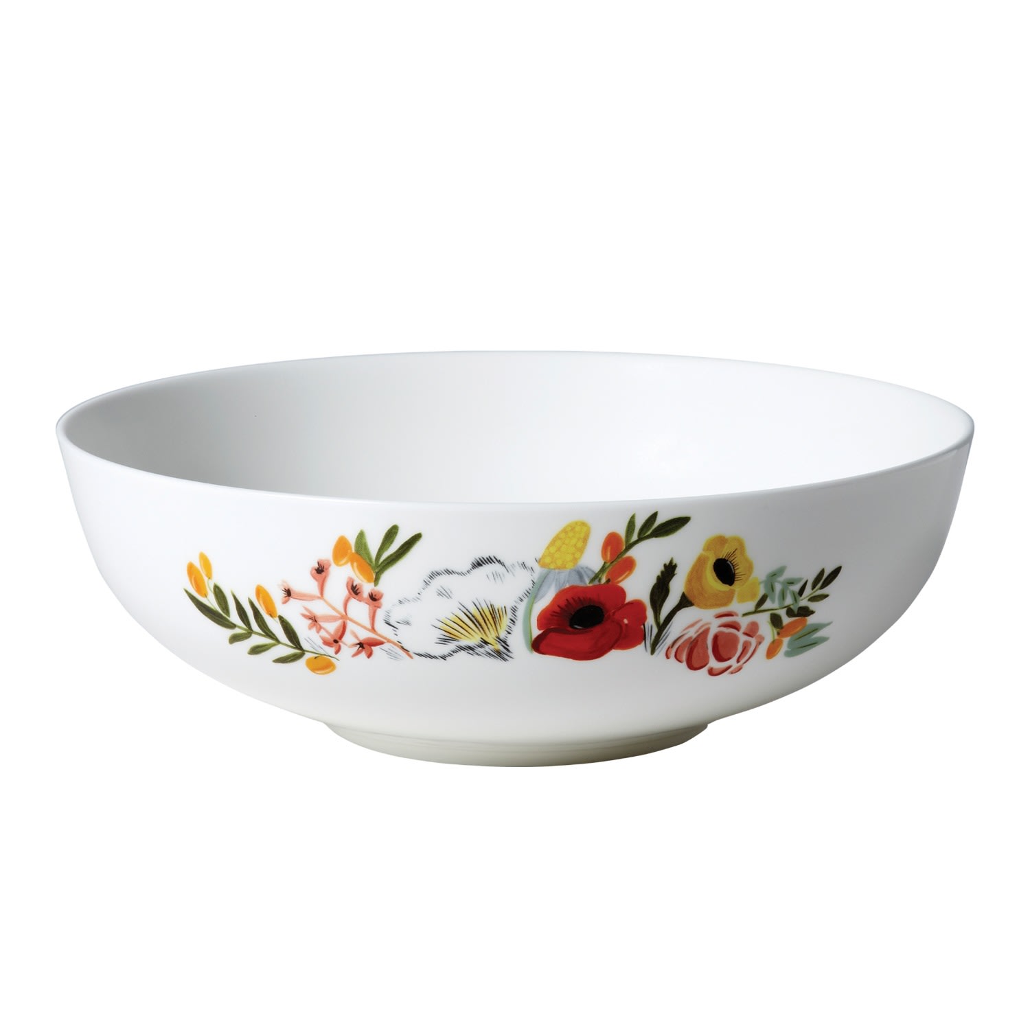 Shop Twig New York Language Of Flowers - 10 In. Serving Bowl In Black/white