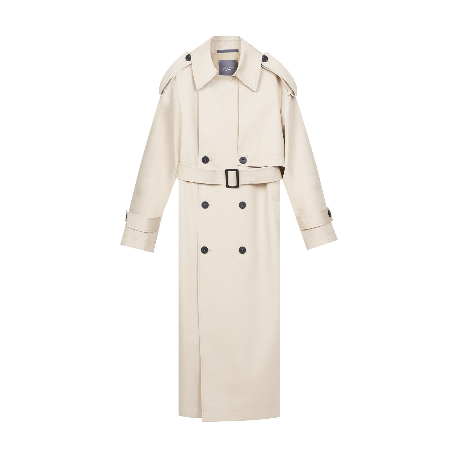 Inavati Women's Neutrals Oversized Beige Trench Coat