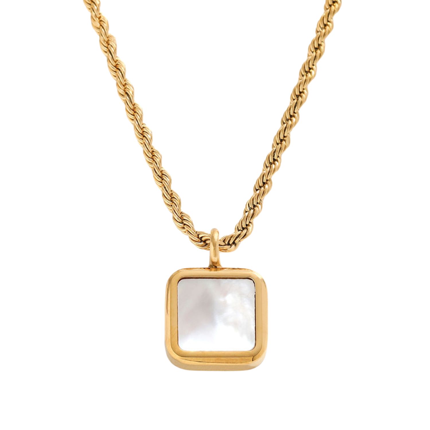 Bermuda Watch Company Women's Gold Zya Pearl Pendant Rope Necklace