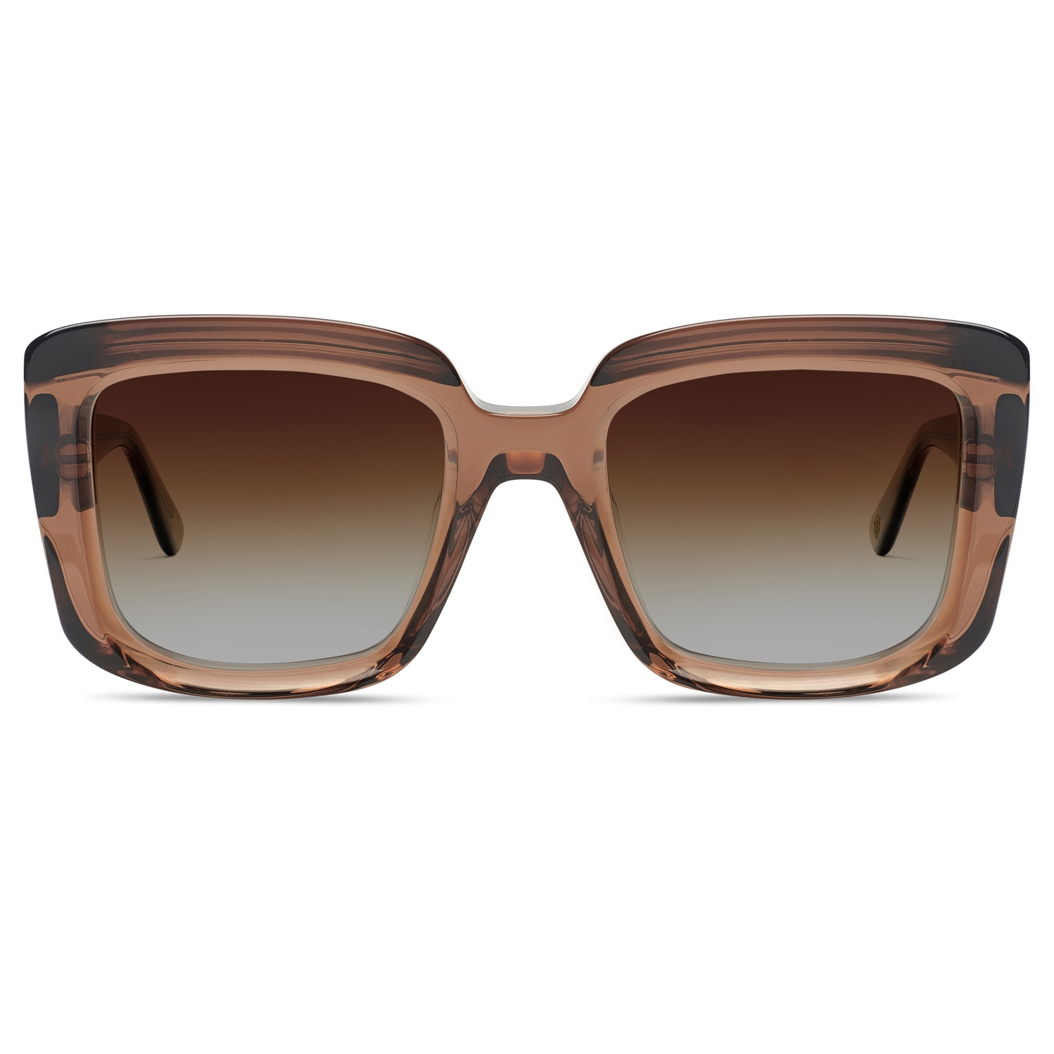 Women’s Jessie Sunglasses Smoke Brown Crystal Cubo Eyewear London