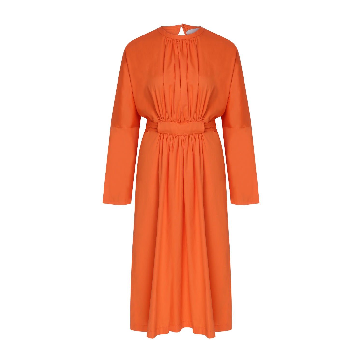 Nazli Ceren Women's Yellow / Orange Martha Open Back Cotton Dress In Orange
