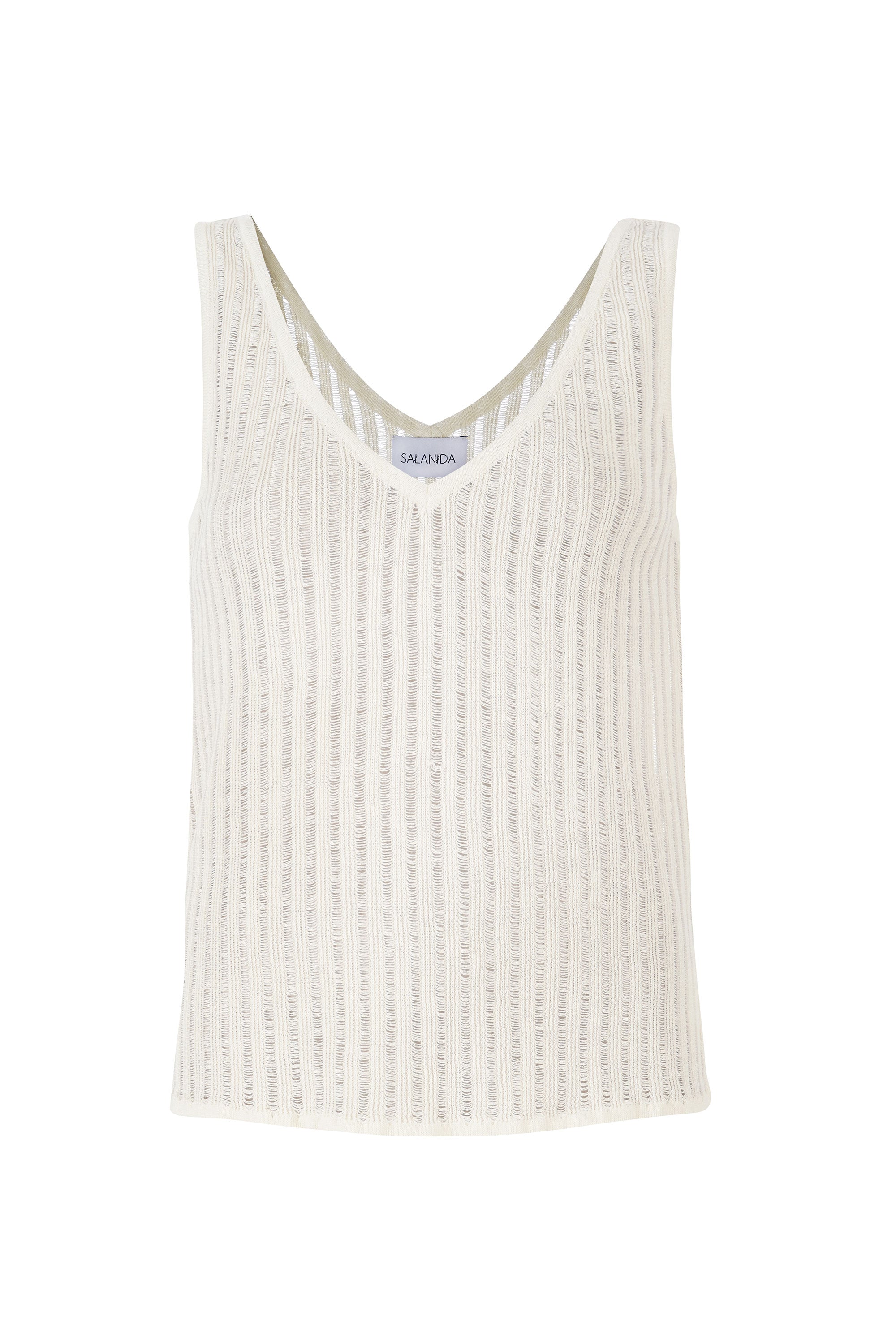 Salanida Women's Caldo Linen Tank Top White