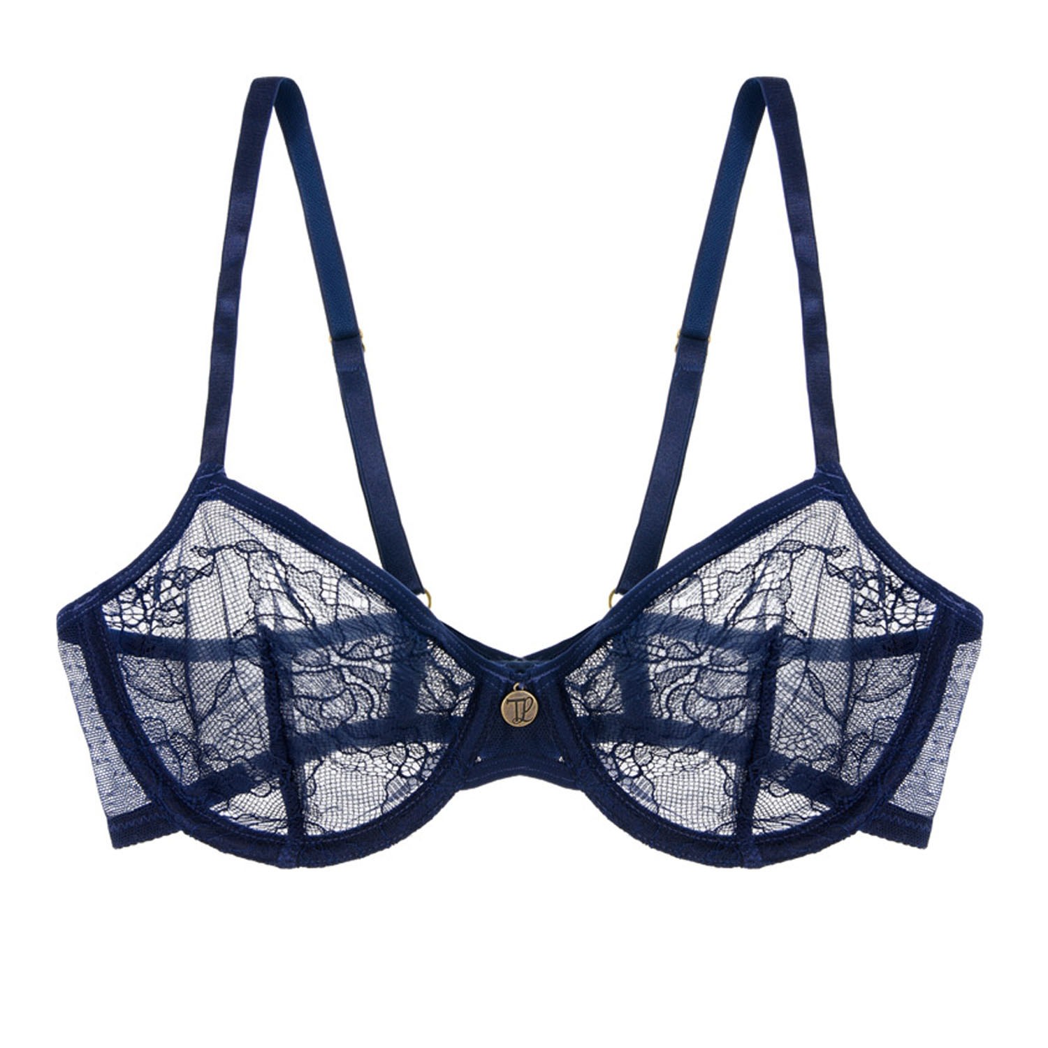 Tallulah Love Women's Blue Urban Light Soft-cup Underwired Bra In Blue