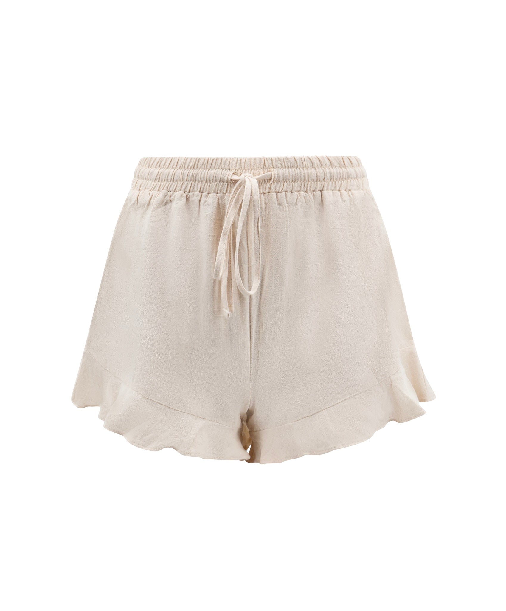 Neutrals Linen Flared Cream Short Medium Summer Wren