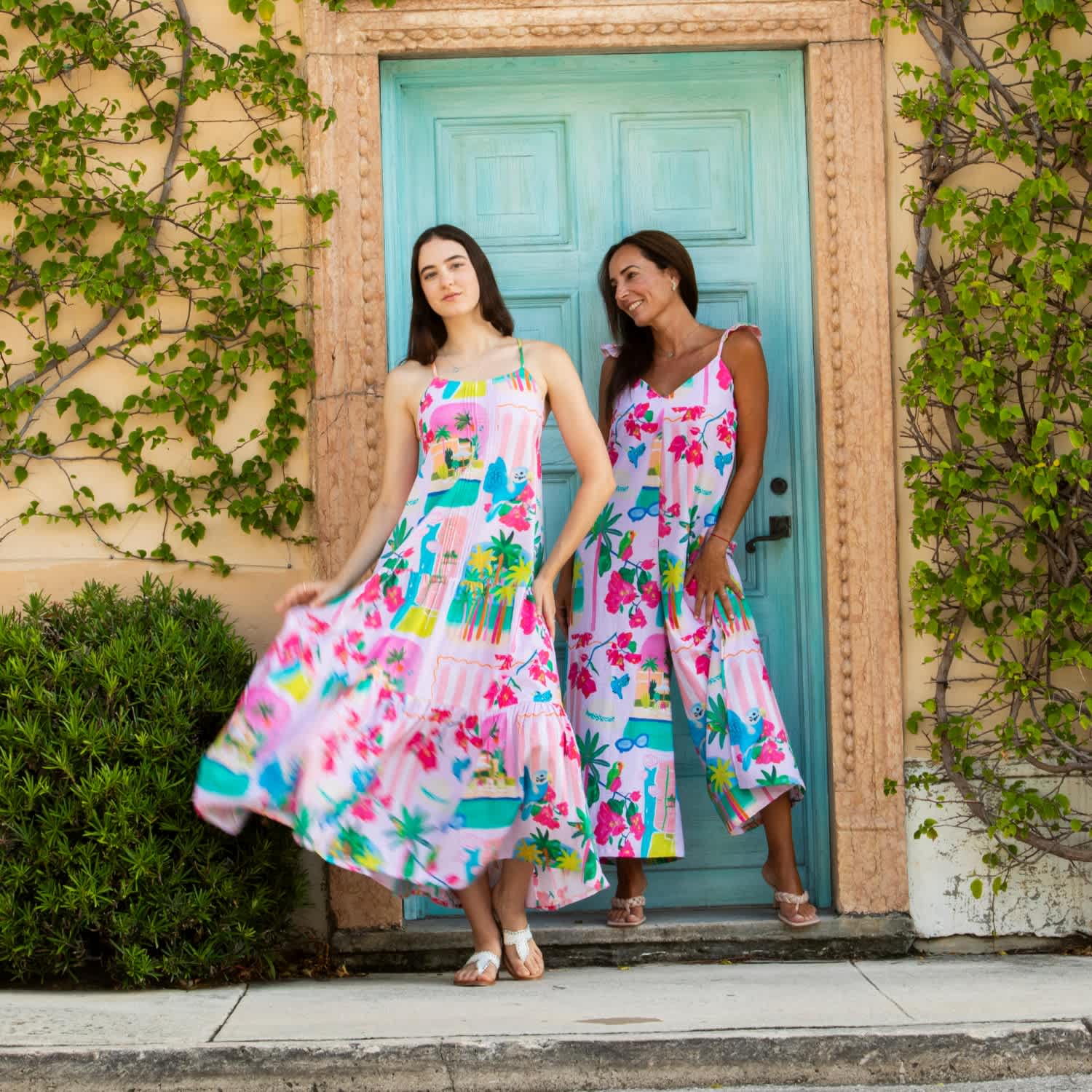 Maxi Cotton Dress Palm Beach Limited Edition Pink | Pick Happy | Wolf &  Badger