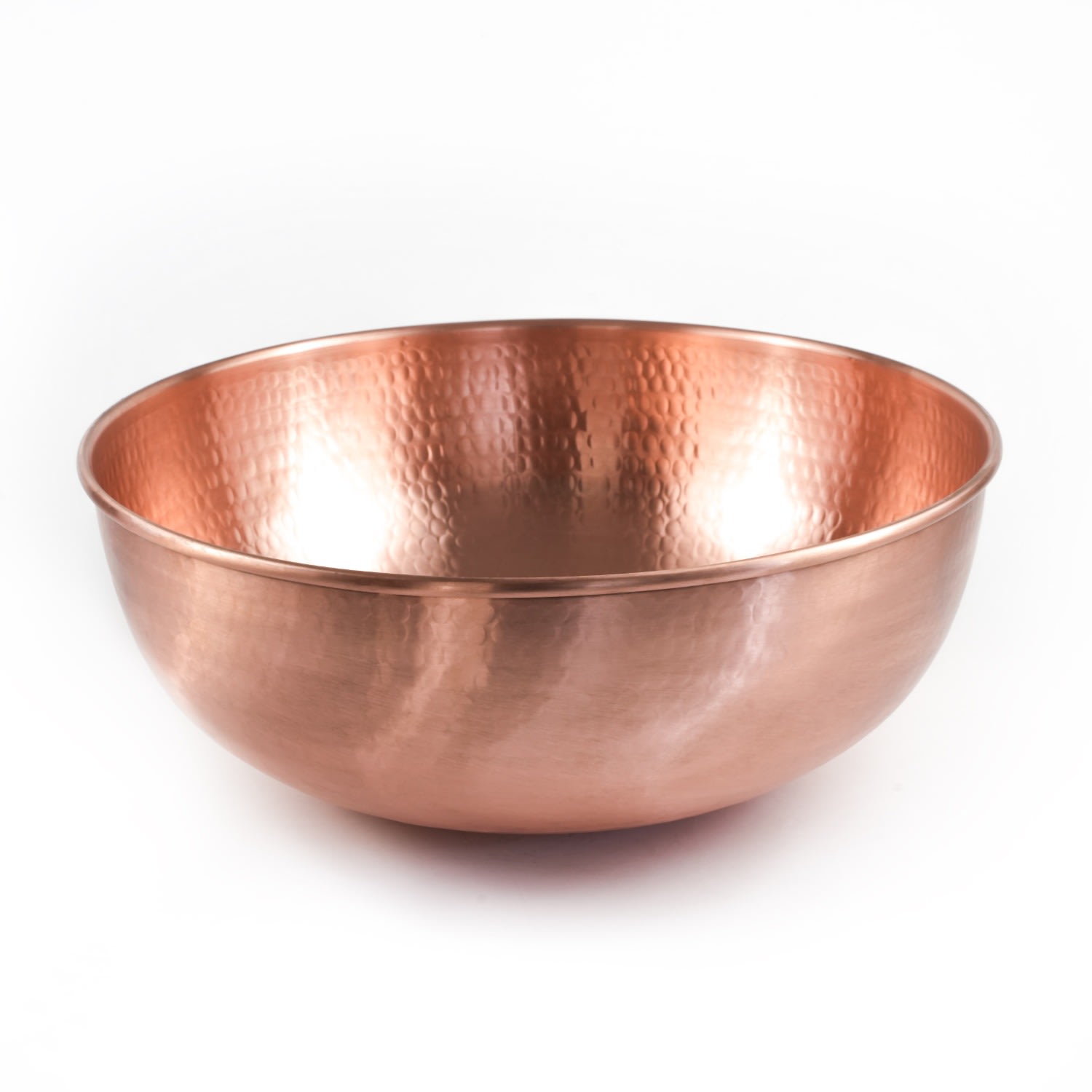 Anatoliacraft Brown Hand-hammered Matte Copper Pedicure Bowl