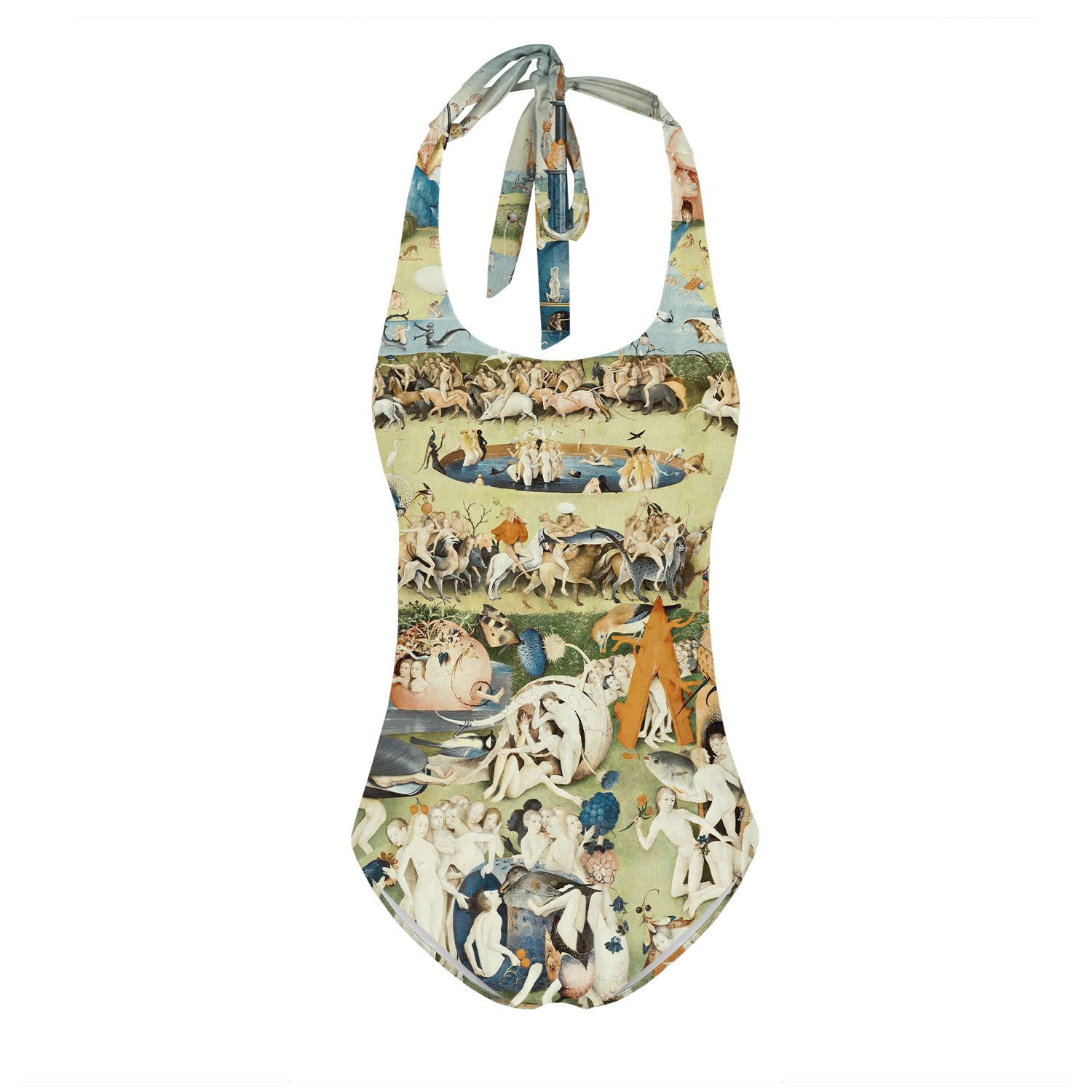 Women’s Green / Blue Your Garden Open Back Swimsuit Small Aloha from Deer