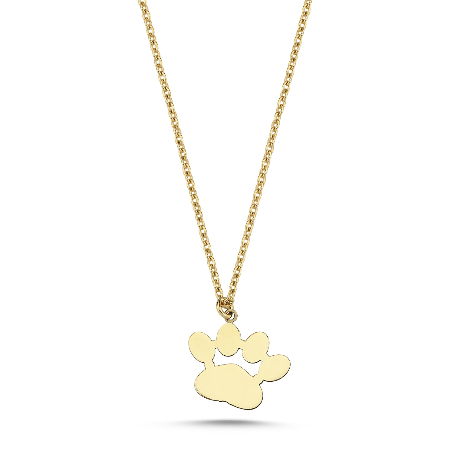 Ecce | Artisan Diamonds Women's 14k Solid Yellow Gold Paw Necklace In Gold