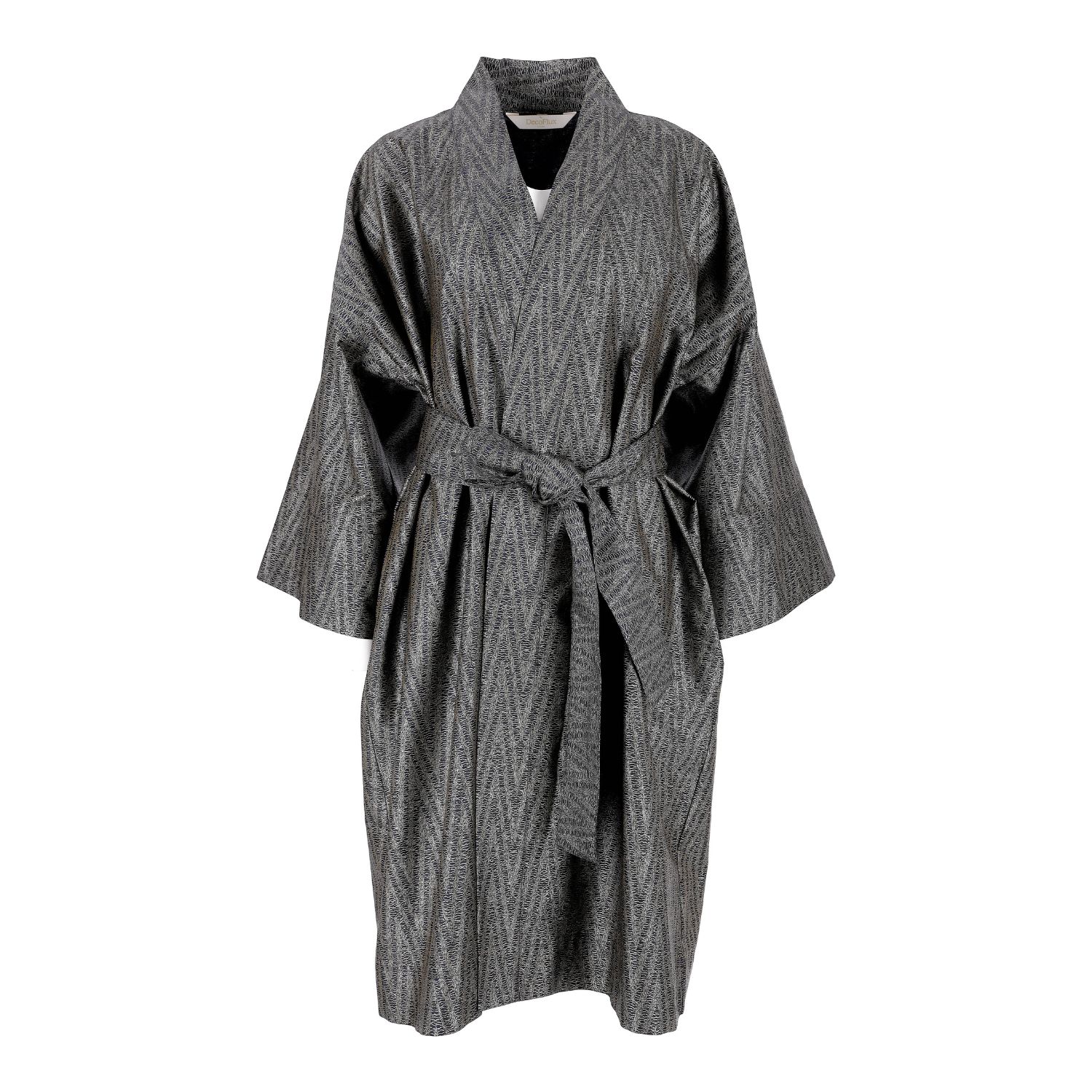 Decoflux Home Blue Cotton Maternity Robe Twist Dark, Mt