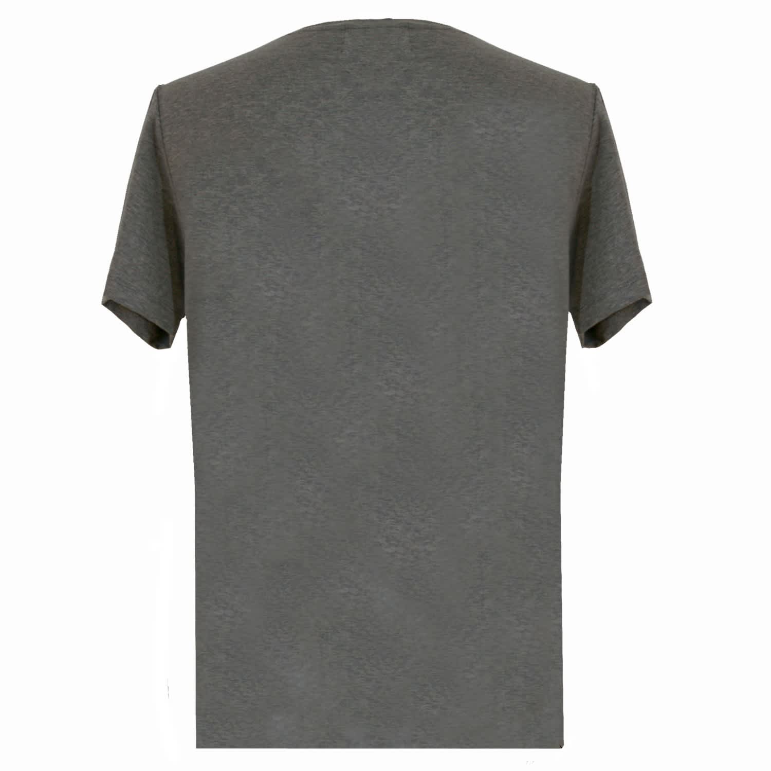 Men's Organic Cotton Essential Small Logo T-Shirt in Buck Green Marl