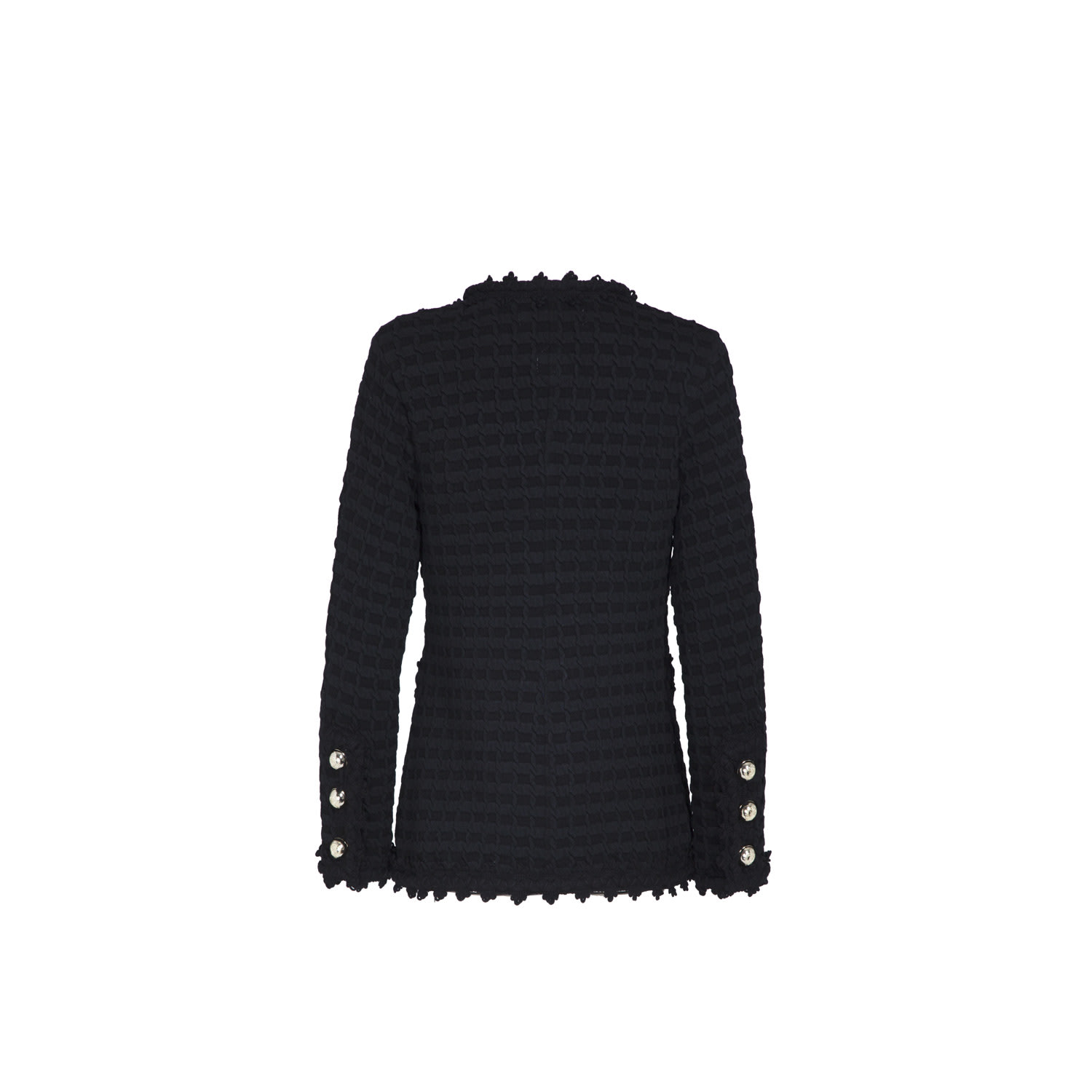 The Extreme Collection Women's Black Short Knitted Cardigan Francesca In Black