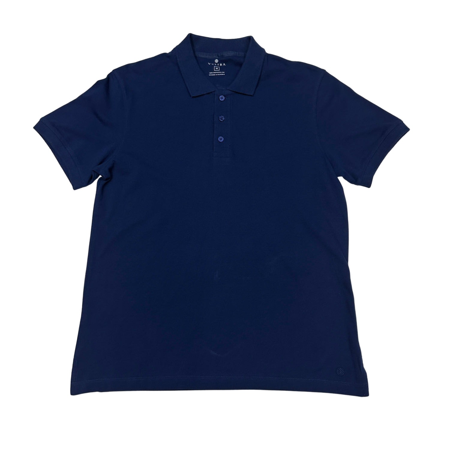 Vustra Men's Medieval Blue Short Sleeve Polo