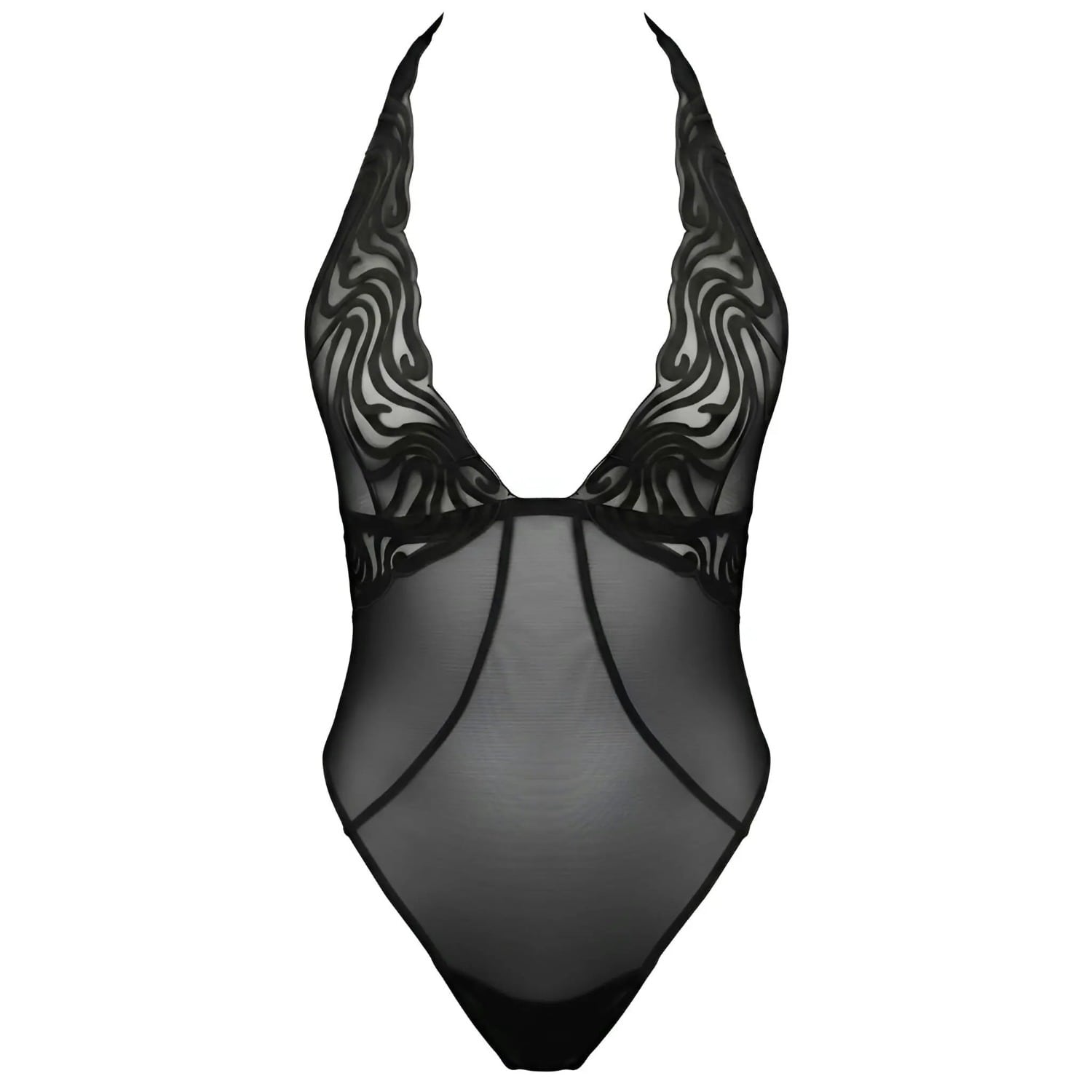 Monique Morin Lingerie Women's Echo Bodysuit Black