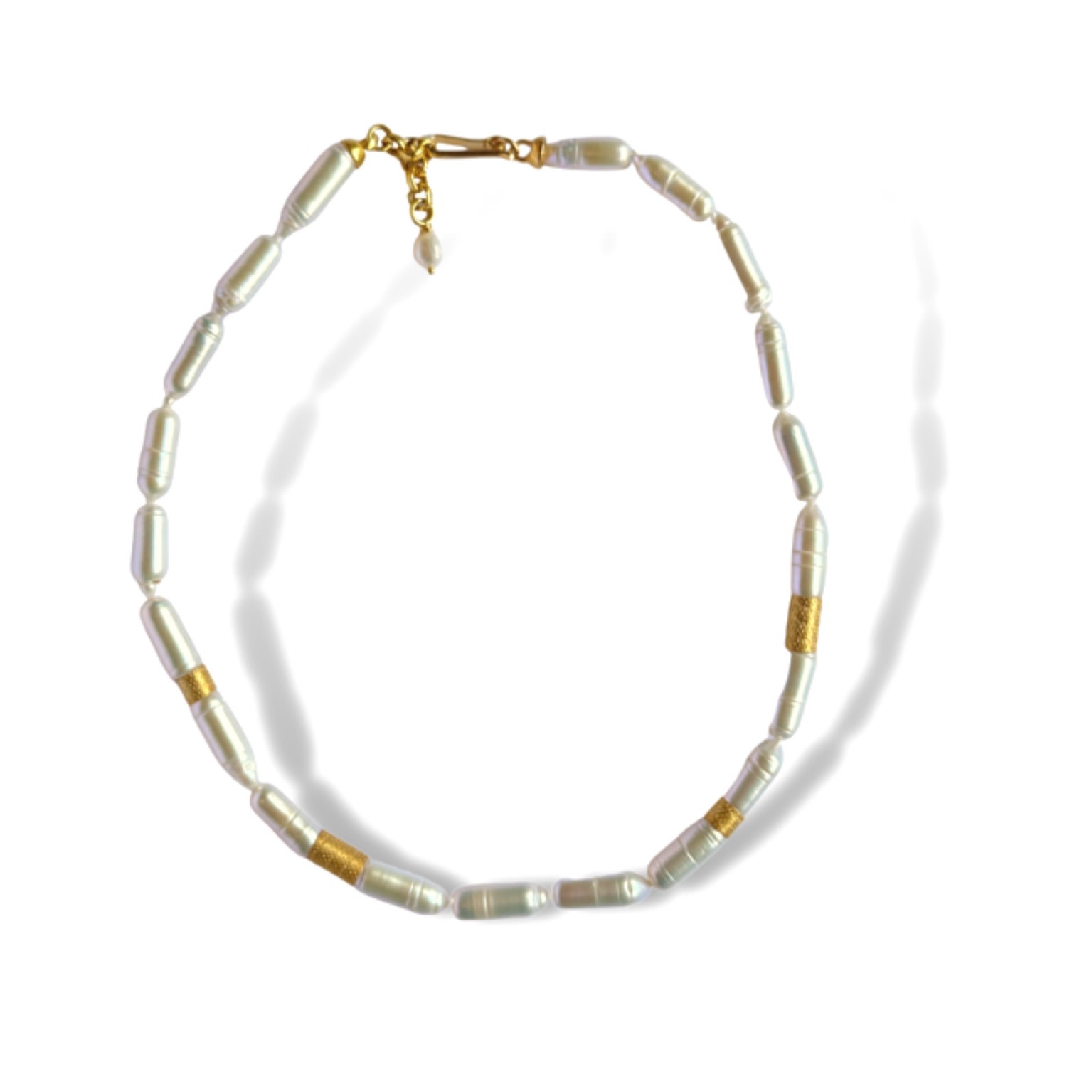 Linya Jewellery Women's Natural Baroque Pearl Gold Necklace In Gold