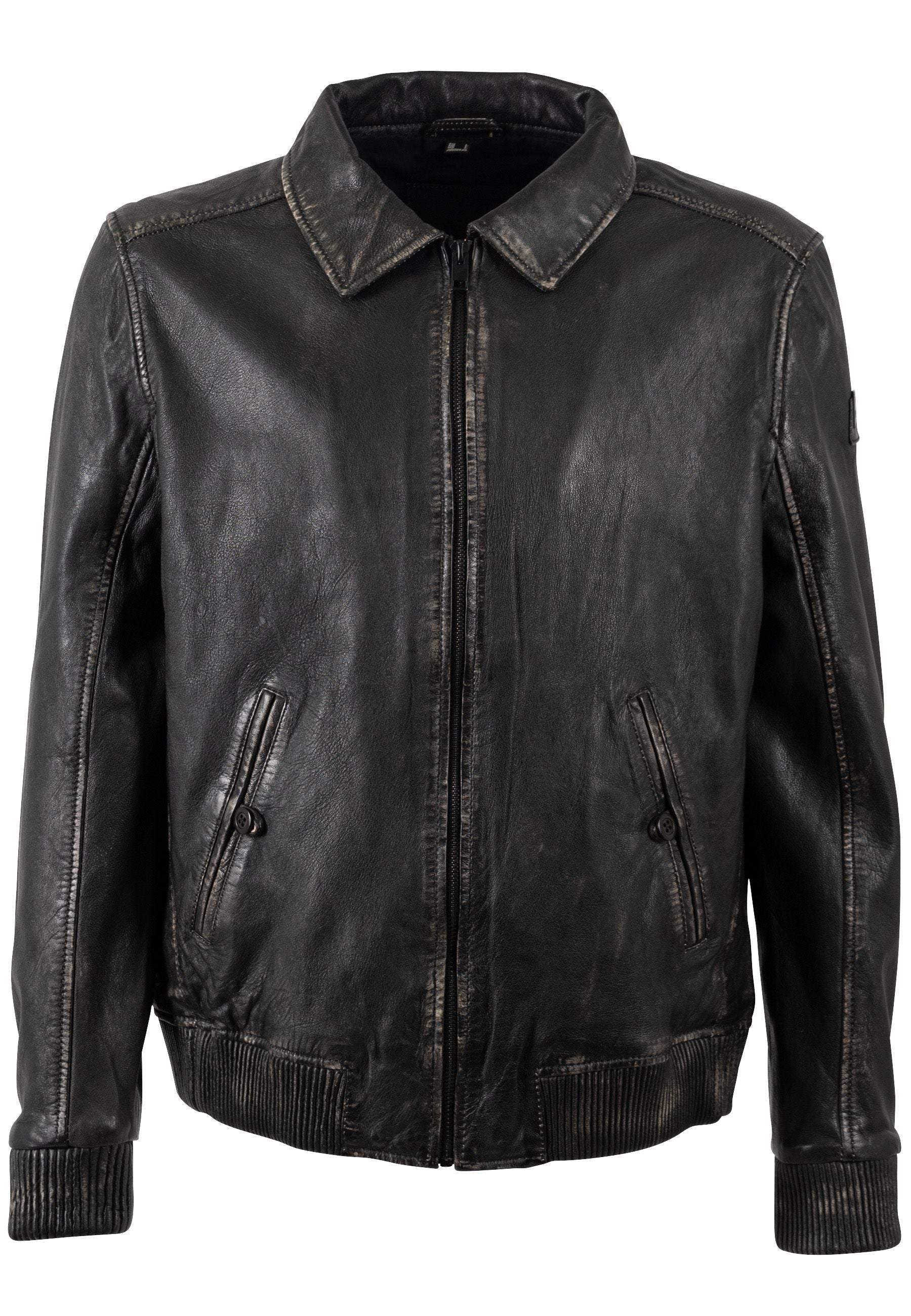 Mauritius Men's Black Jason Uf, Leather Jacket