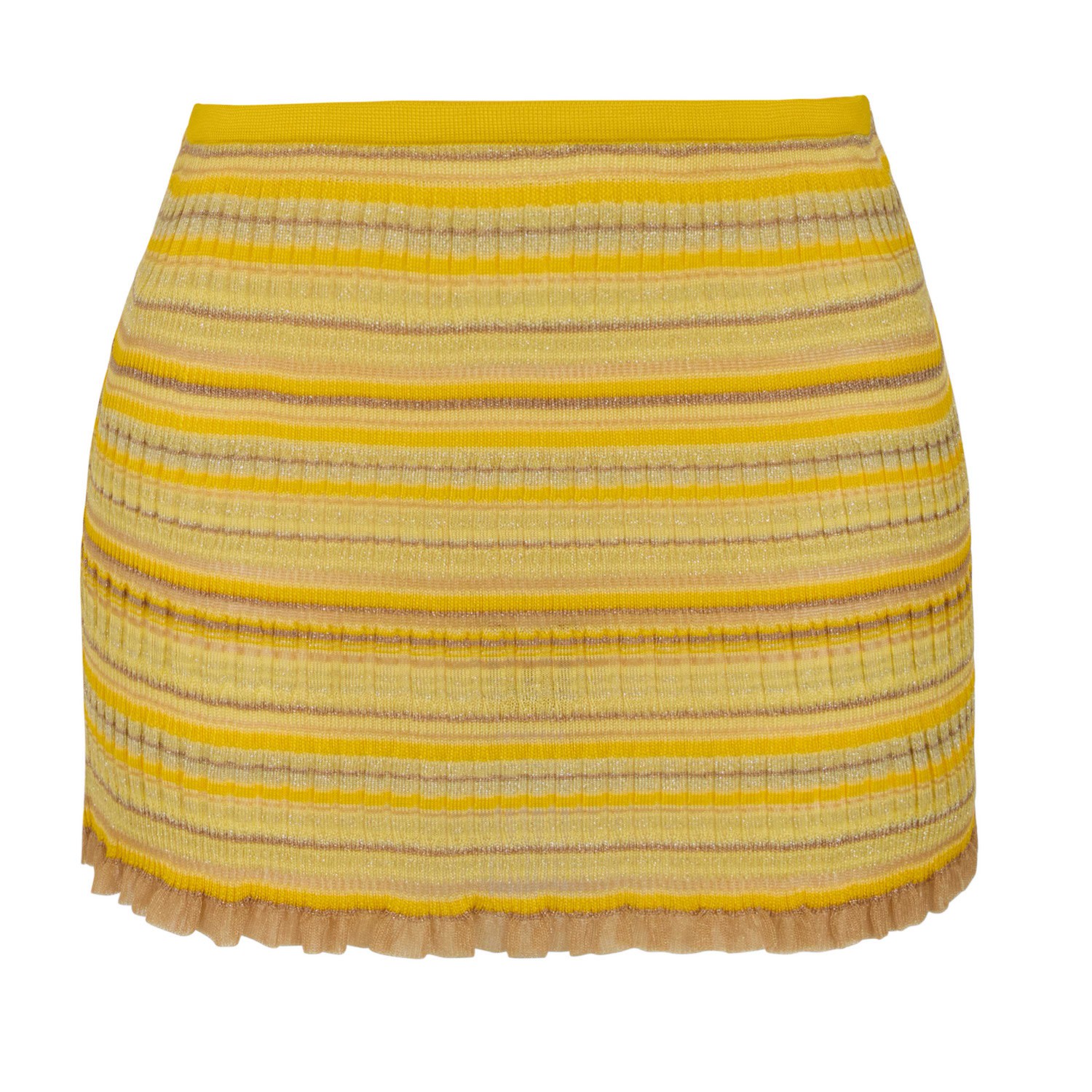 Kukhareva London Women's Mila Ribbed Knit Tube Top In Sunshine Yellow  In Yellow