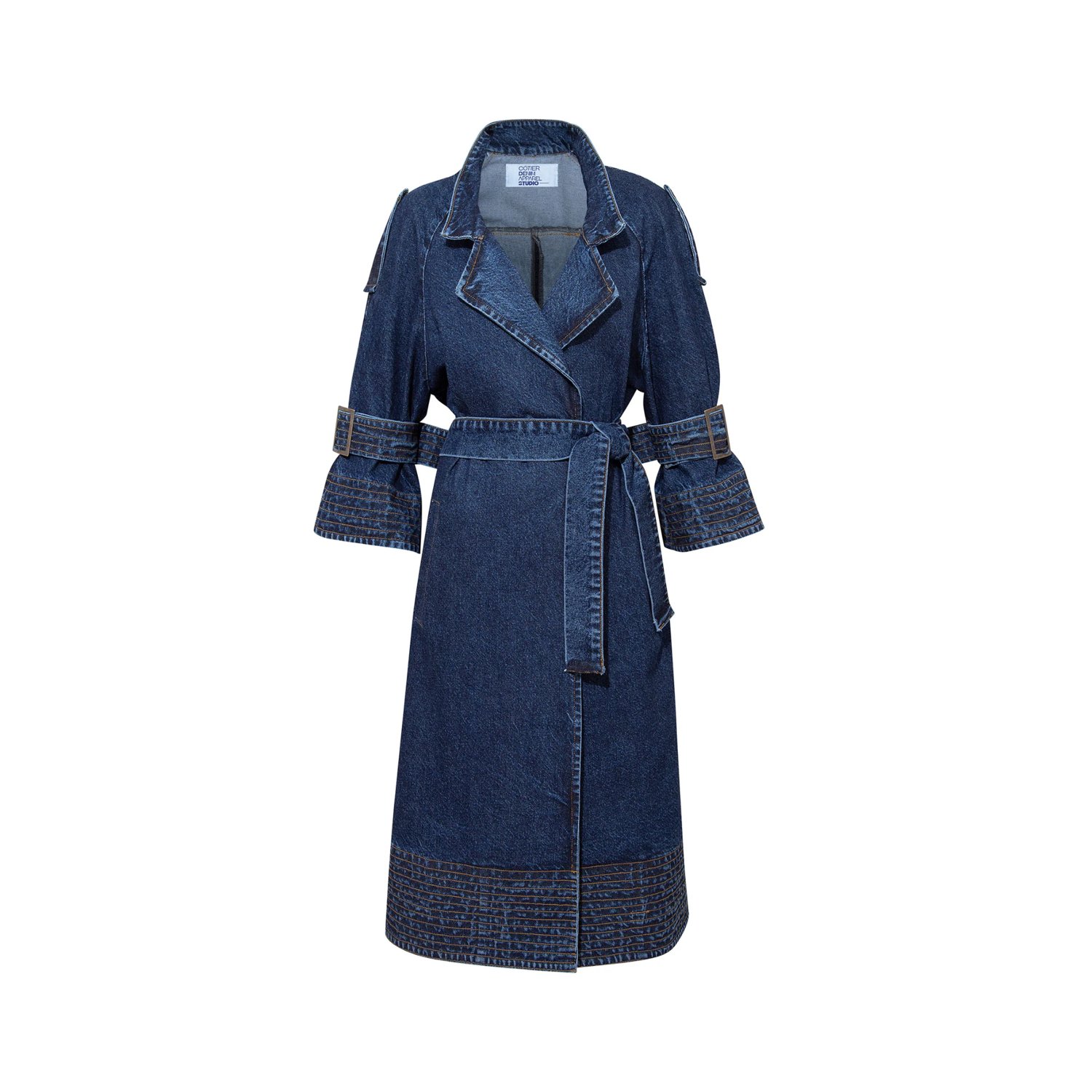 Cótier Denim Women's Blue Marseille Trechcoat