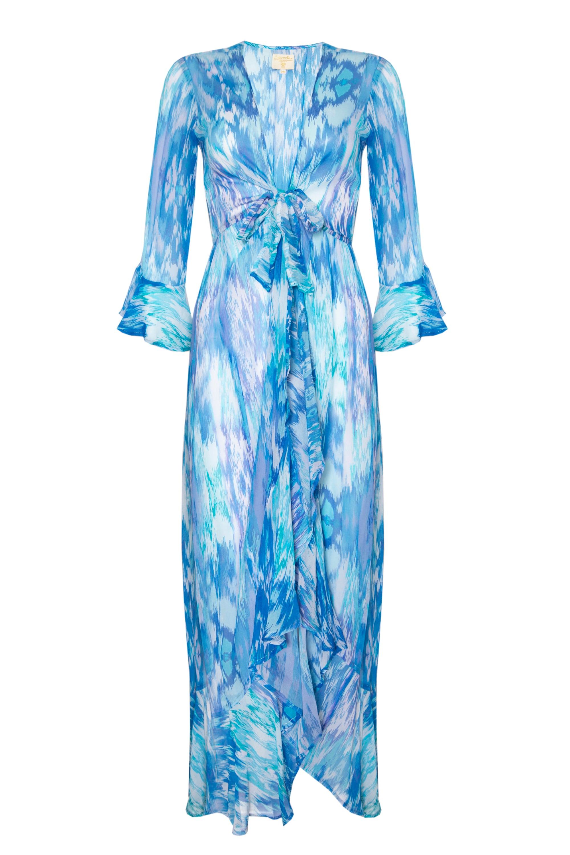 Women's Blue Sea Dream Tahiti Kimono | L/Xl | Sophia Alexia