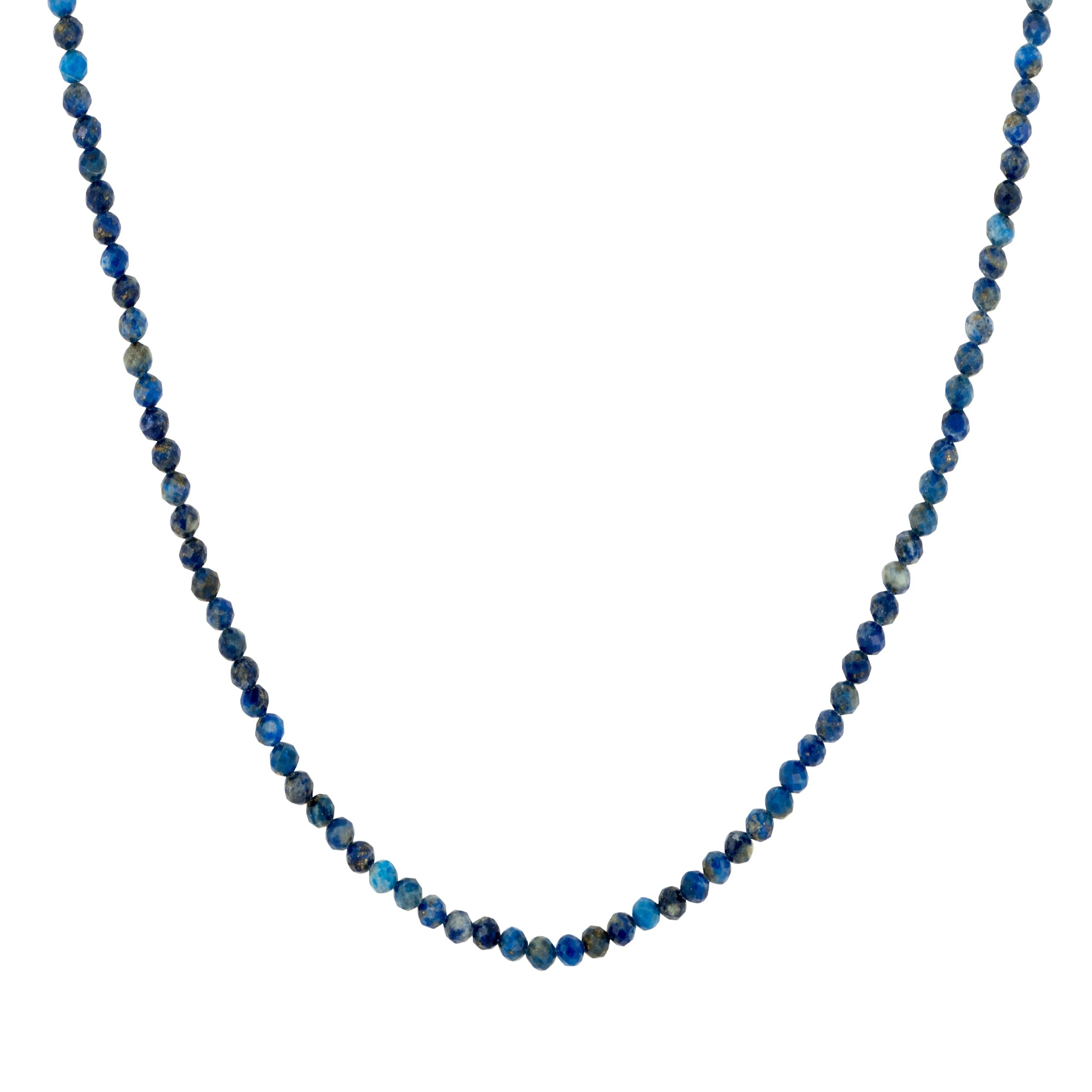 Gold Trip Women's Blue / Silver Blue Lapis Beaded Necklace In Silver In Blue