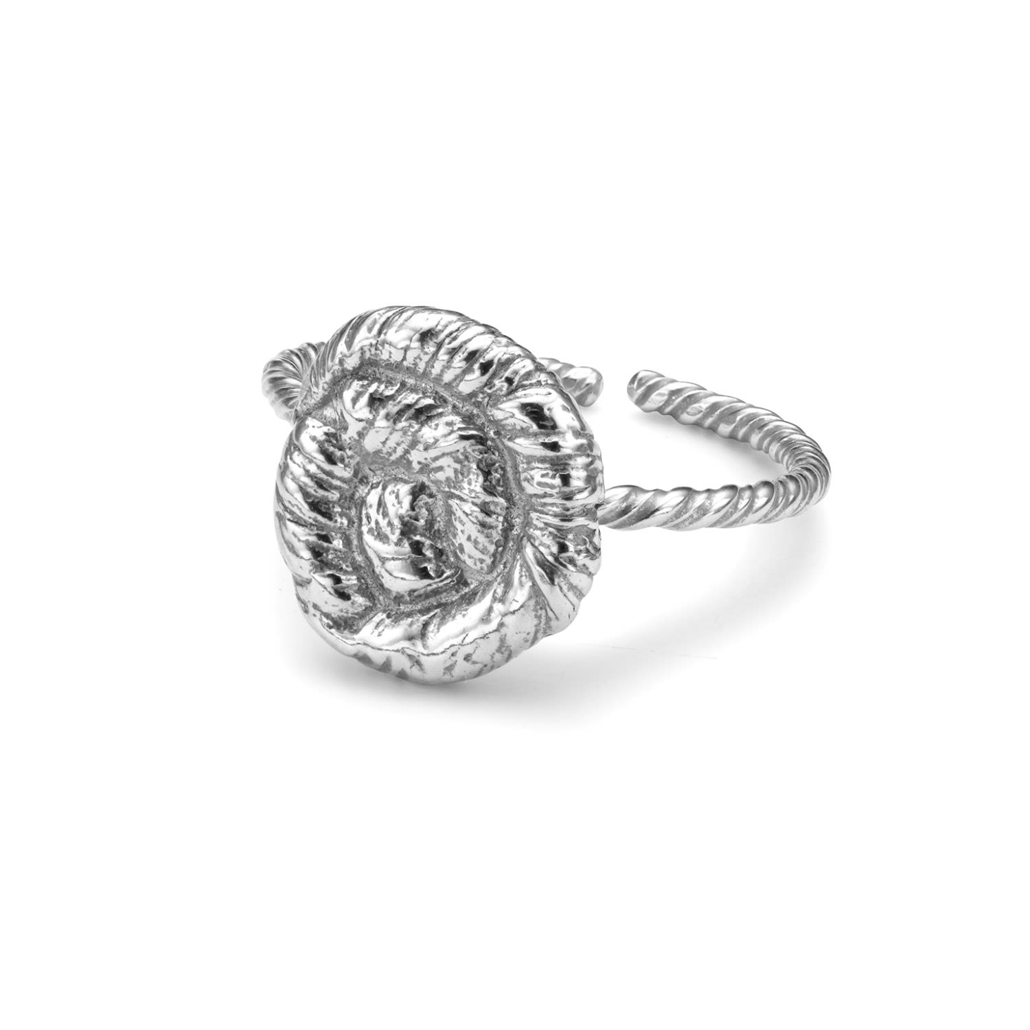 Women’s Nautilus Ring Silver Eva Remenyi