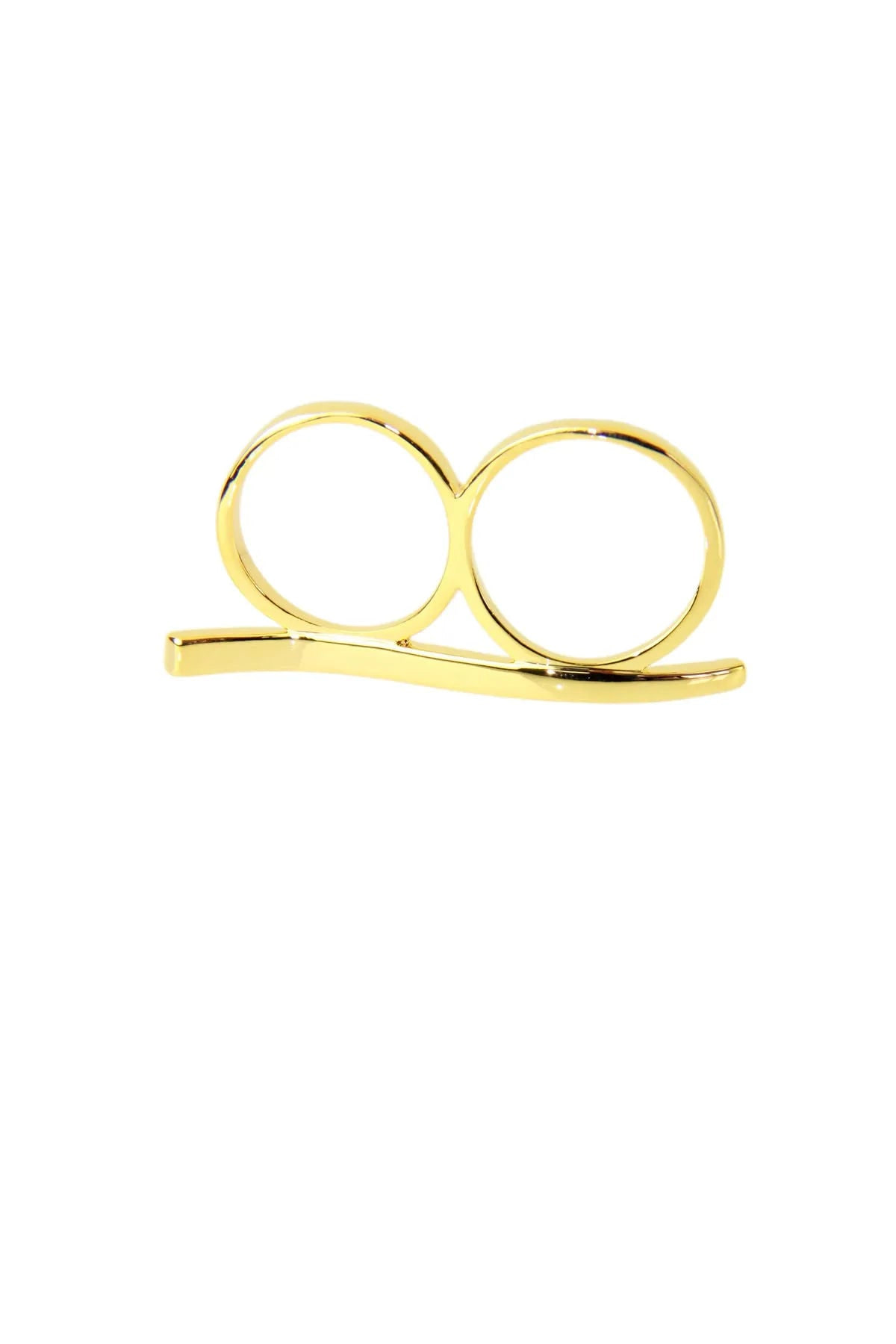 Women's Gold Double The Bar Ring | Saachi