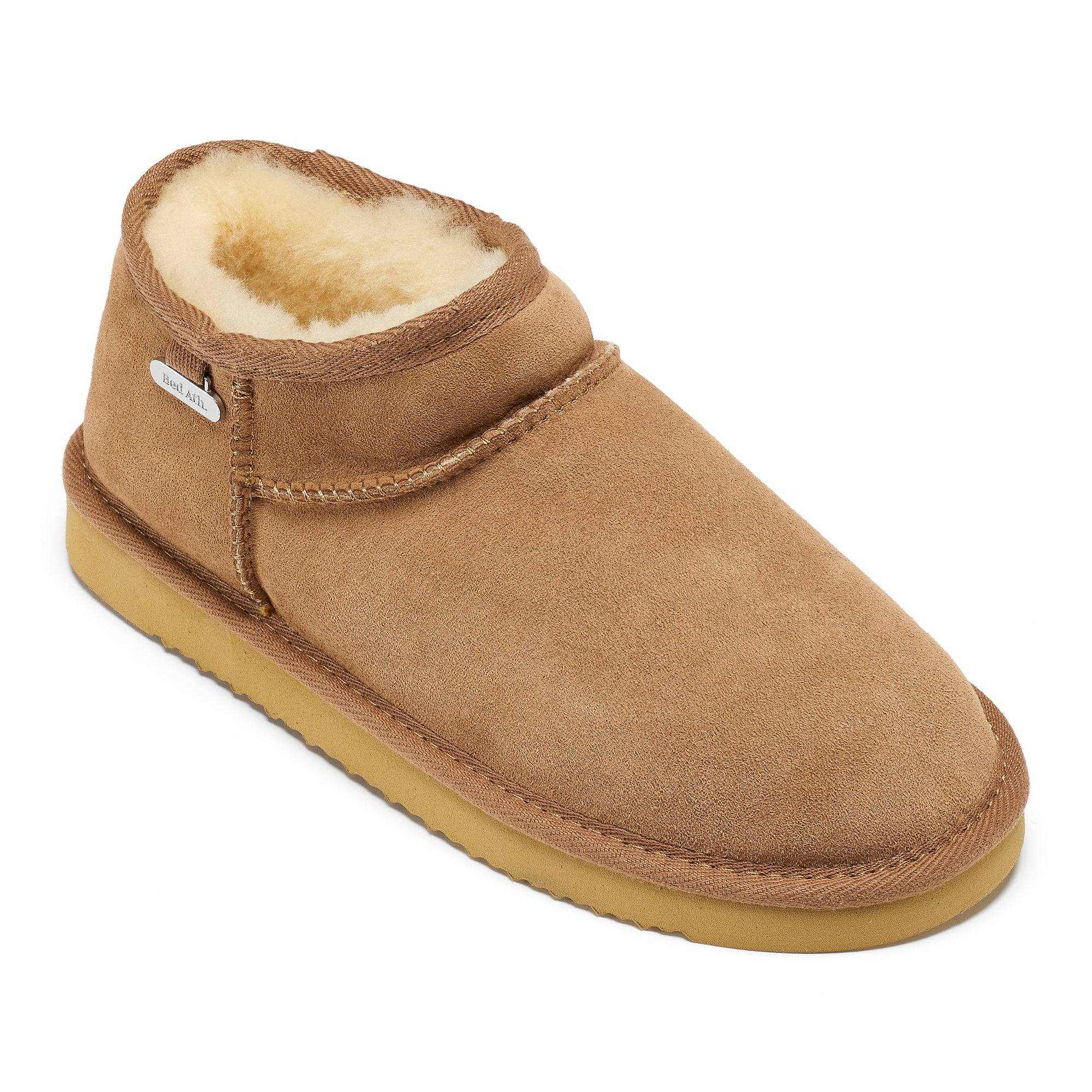 Bedroom Athletics Women's Brown Betty - Double Faced Sheepskin Mini Slipper Boots - Chestnut In Brown