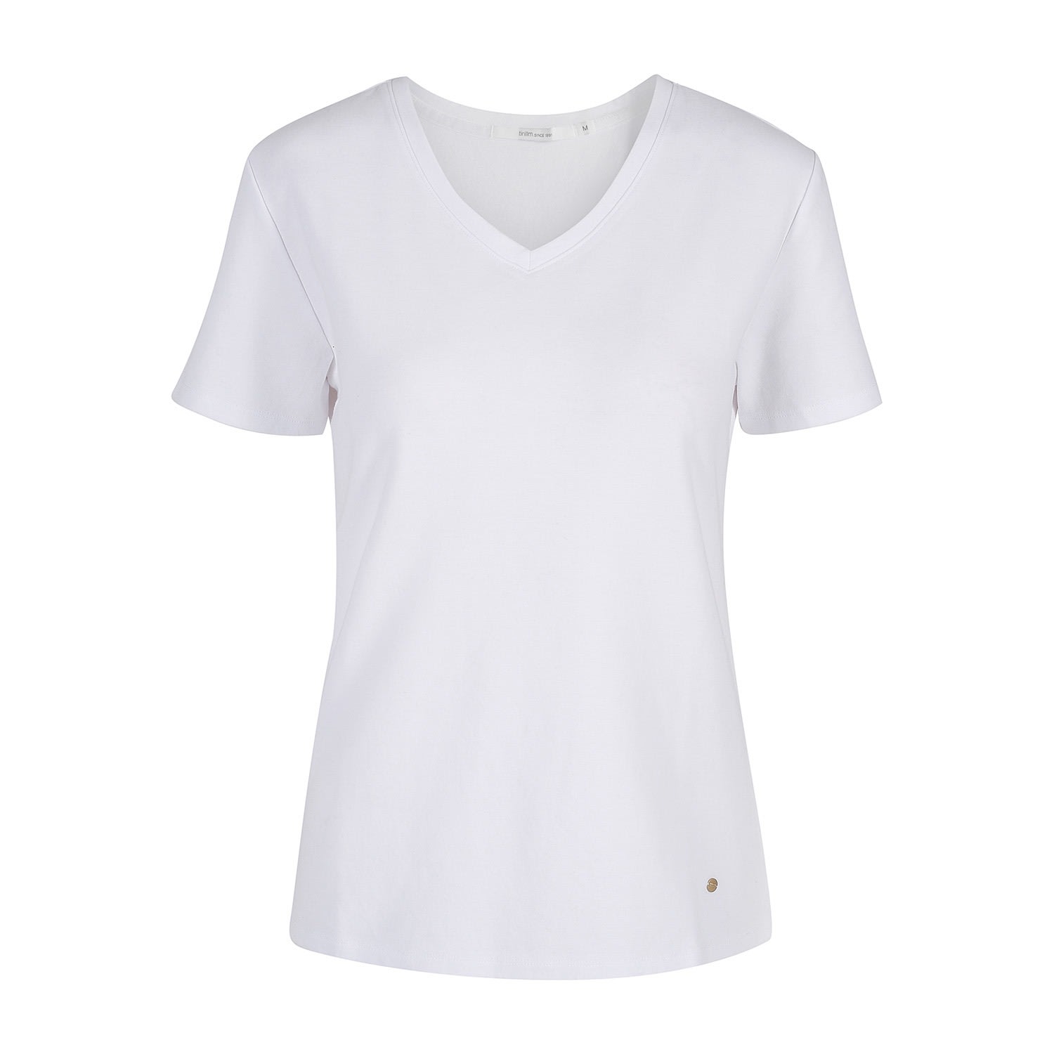 Tirillm Women's White Star V-neck T-shirt In White