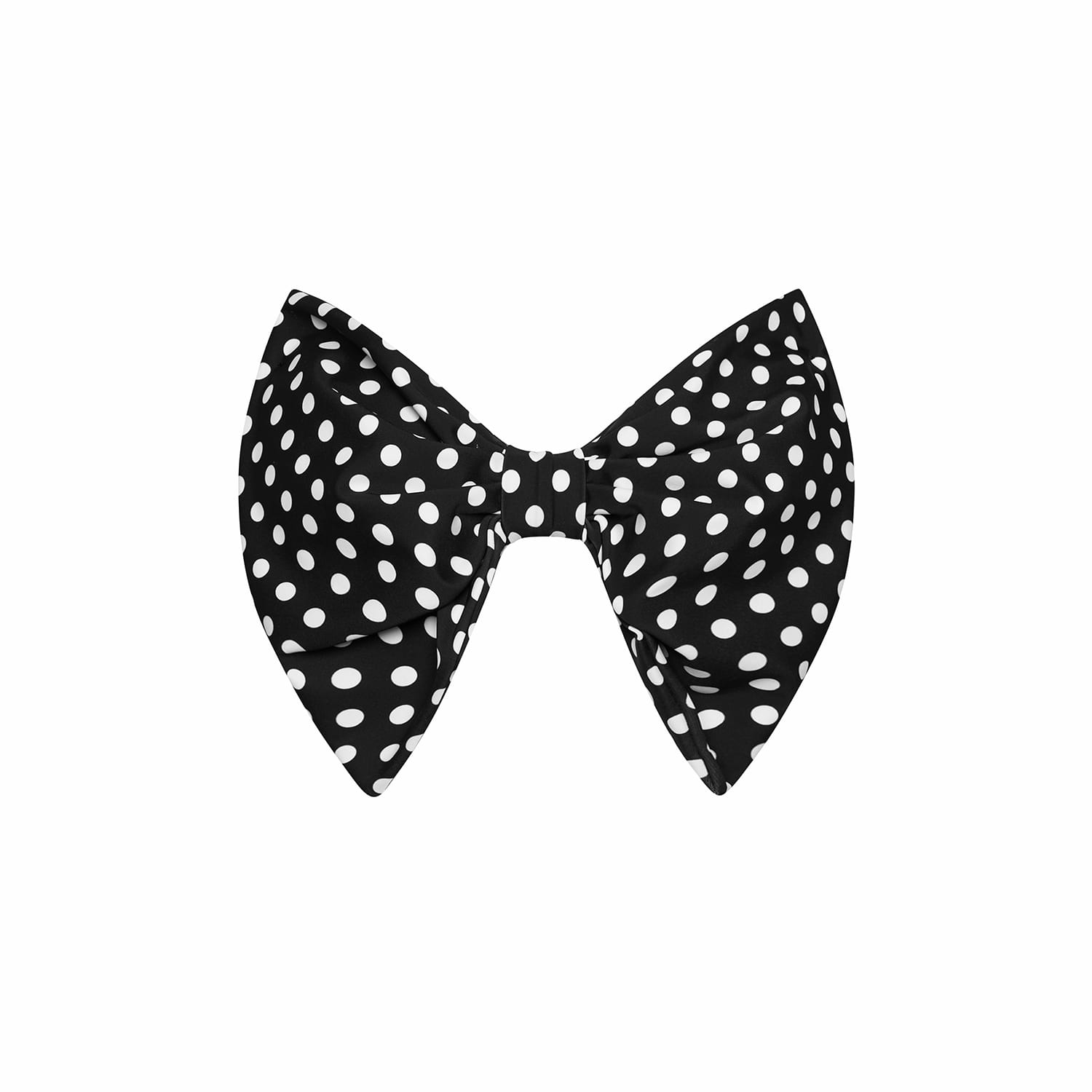 Paola Amador Women's Black / White Polka Dots Bow Bikini Top