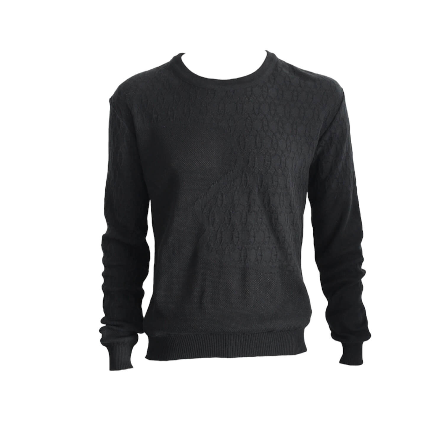 Maria Aristidou Men's Black Engraving Sweater In Black