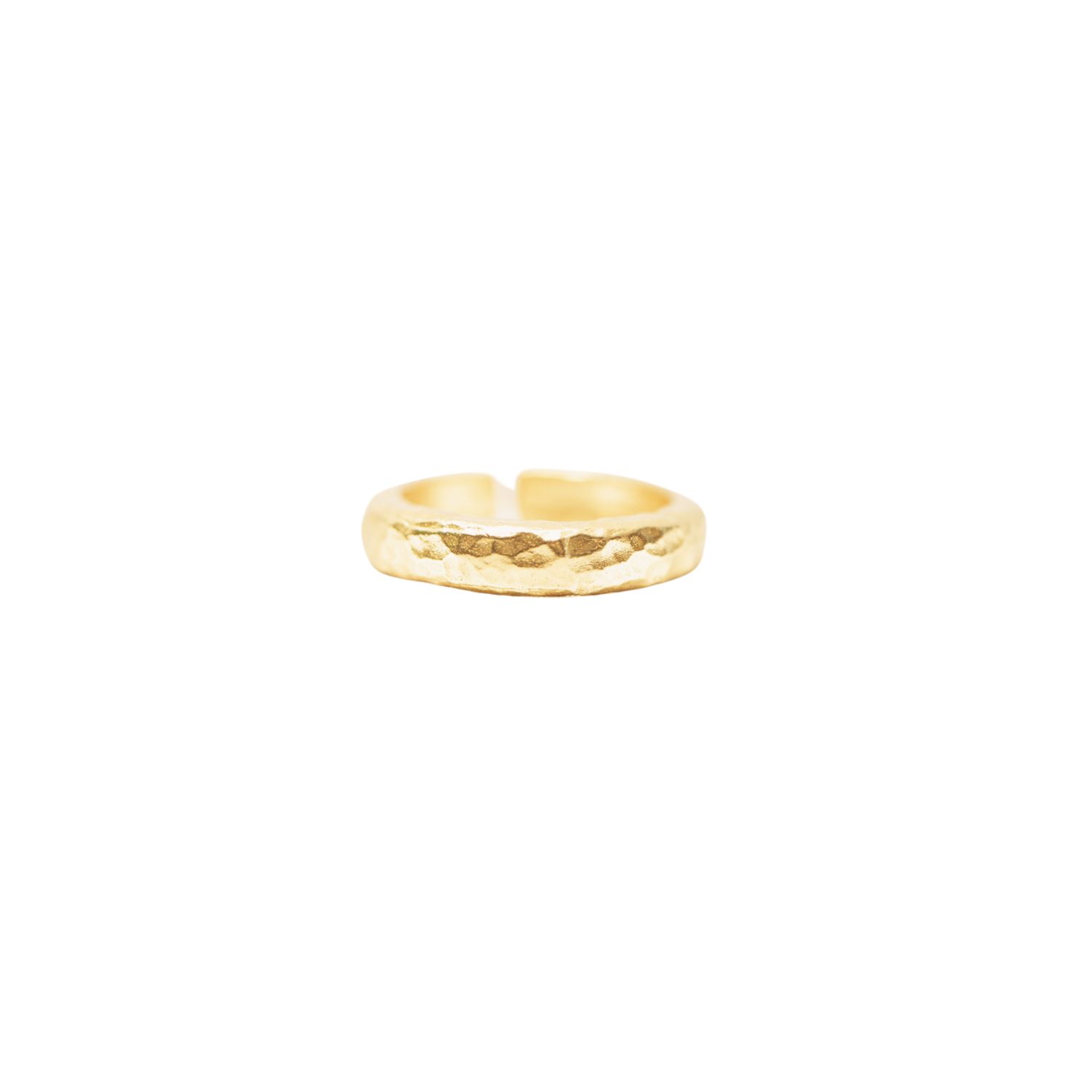 Les Reines The Classy - Men Adjustable Ring 24k Gold Plated In Gold