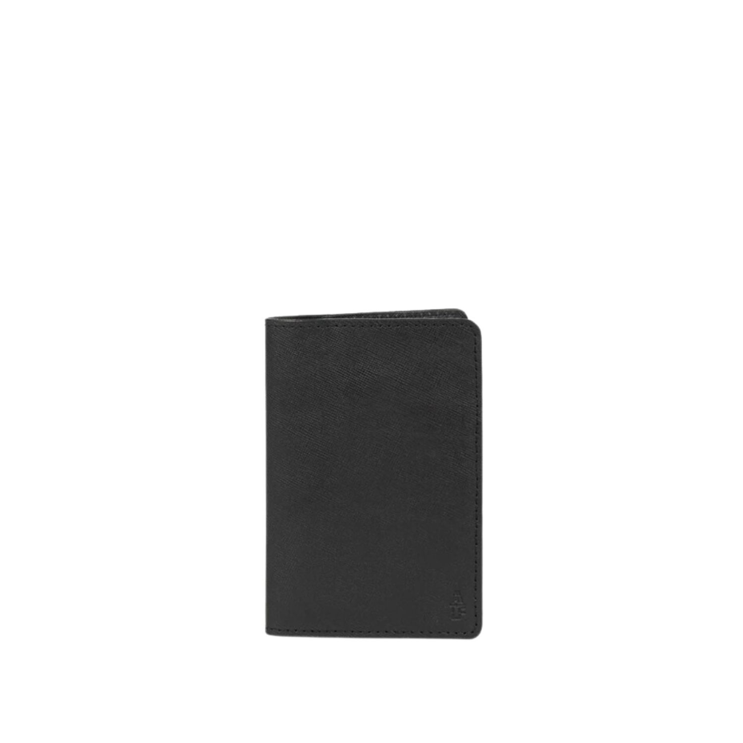 Deux Mains Black Operators Passport Cover In Black