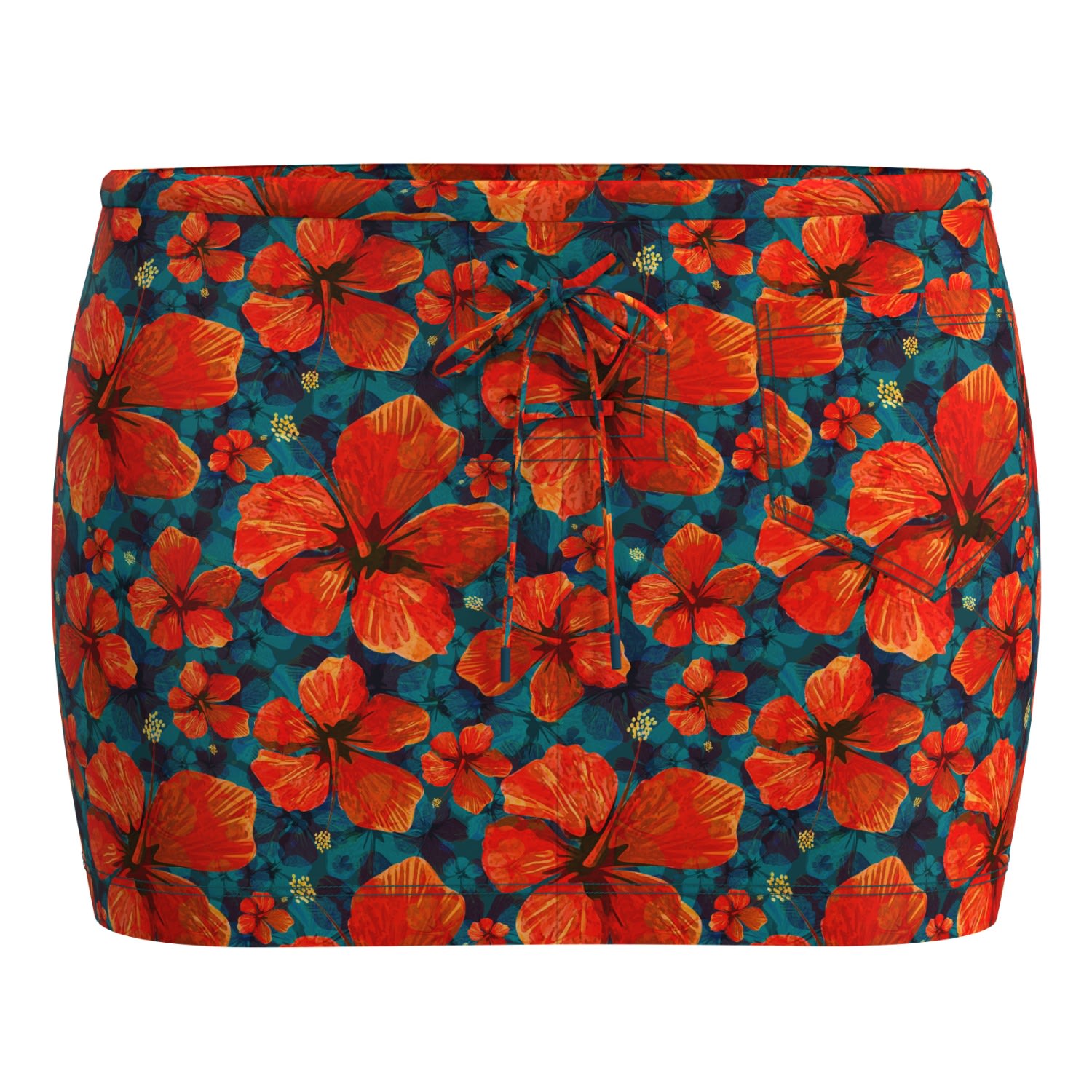 Blackbough Swim Women's Red Paloma Mini Skirt / Paradise Blooms In Red