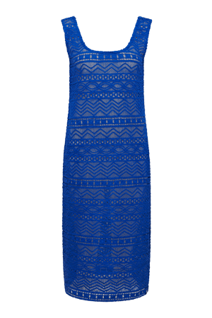 Women’s Lago - Organic Cotton Dress Sapphire Blue Small Komodo