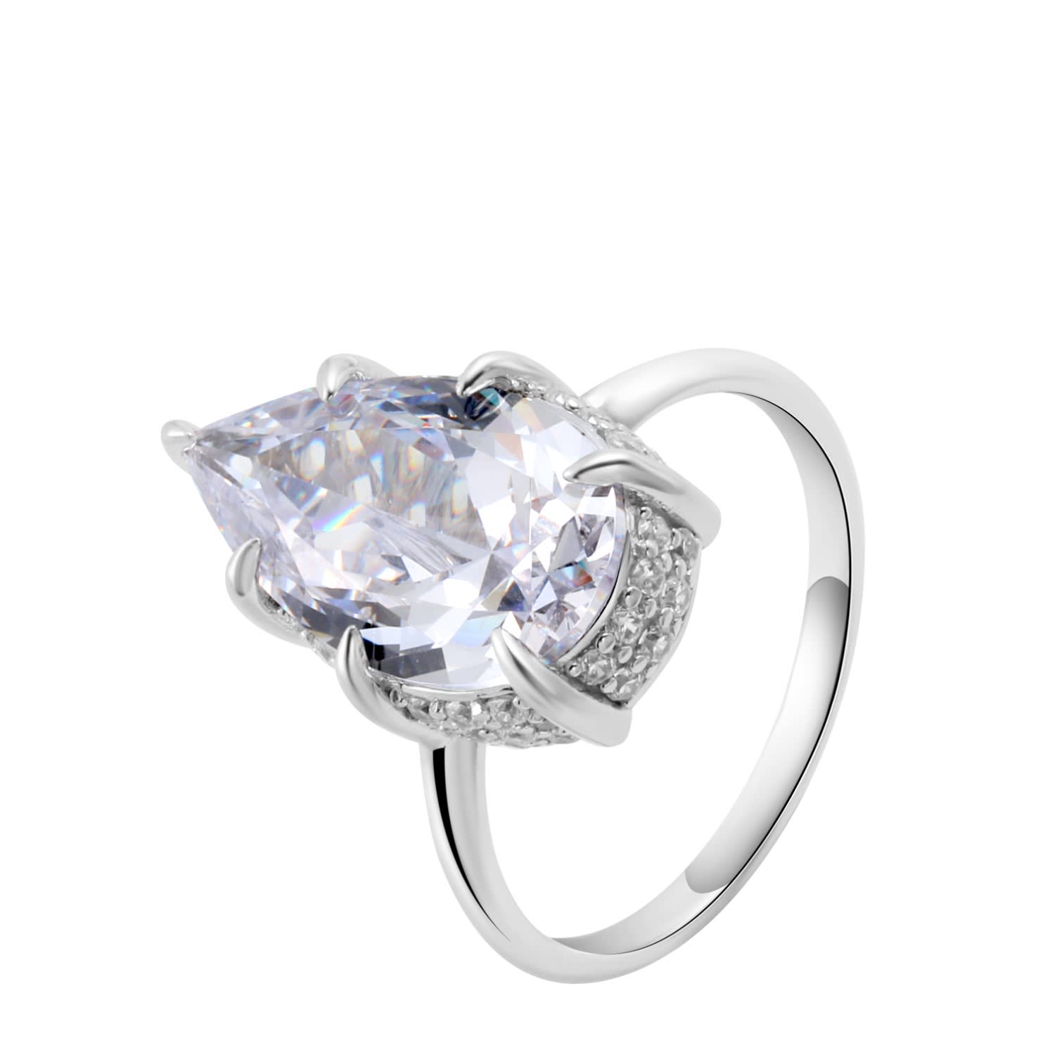Onewildone Women's All Is Well Silver Solitaire Ring In Silver