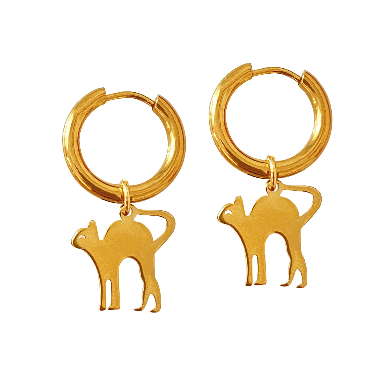 Women’s Gold Kitty Cat Earrings Smilla Brav