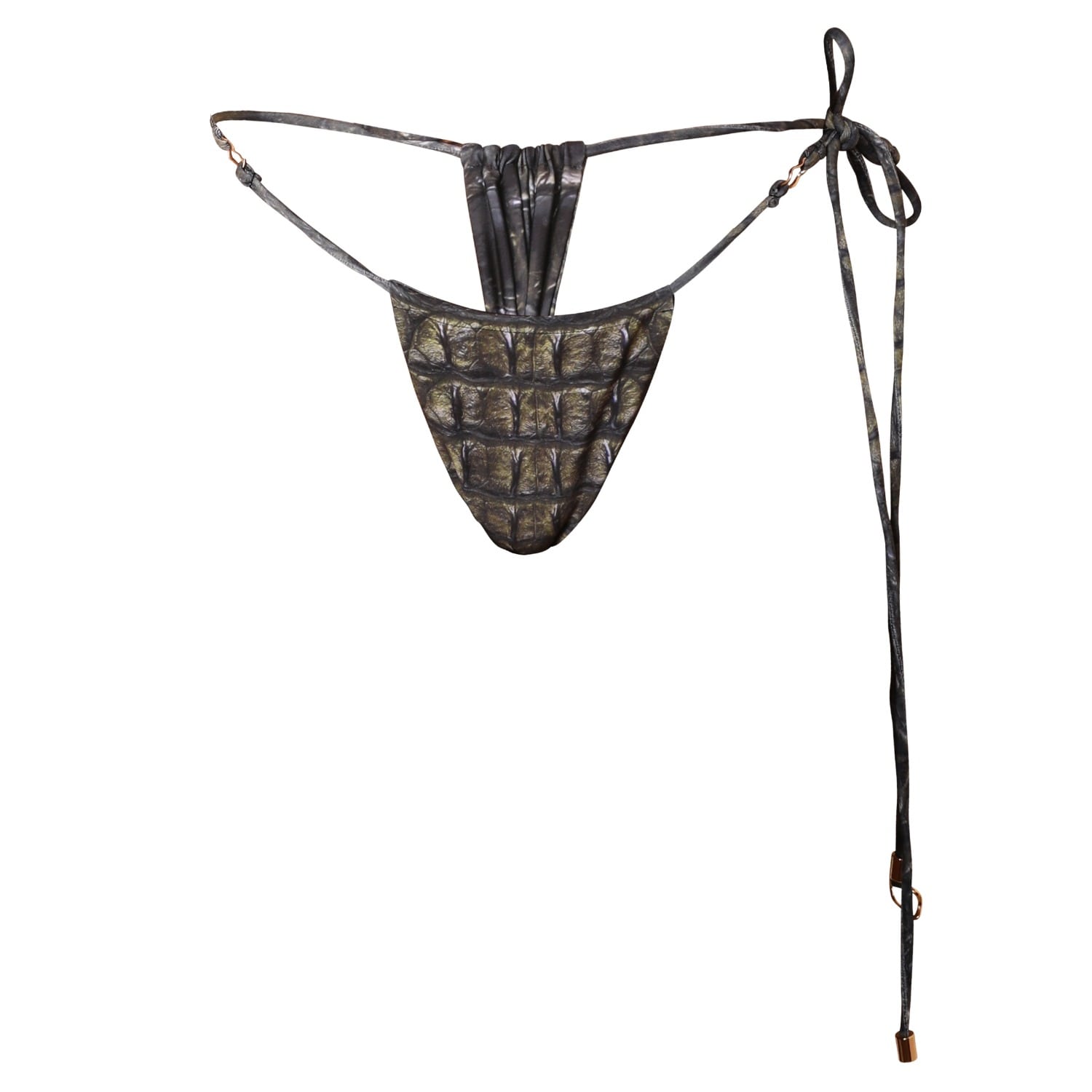 L’animal Women's Green Amazon Reversible Bikini Bottom In Green
