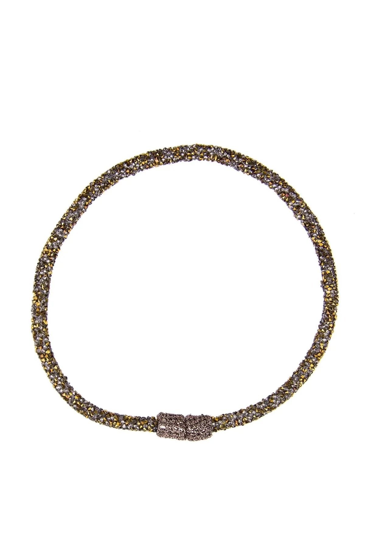 Saachi Women's Grey Austria Crystal Choker Necklace In Gray