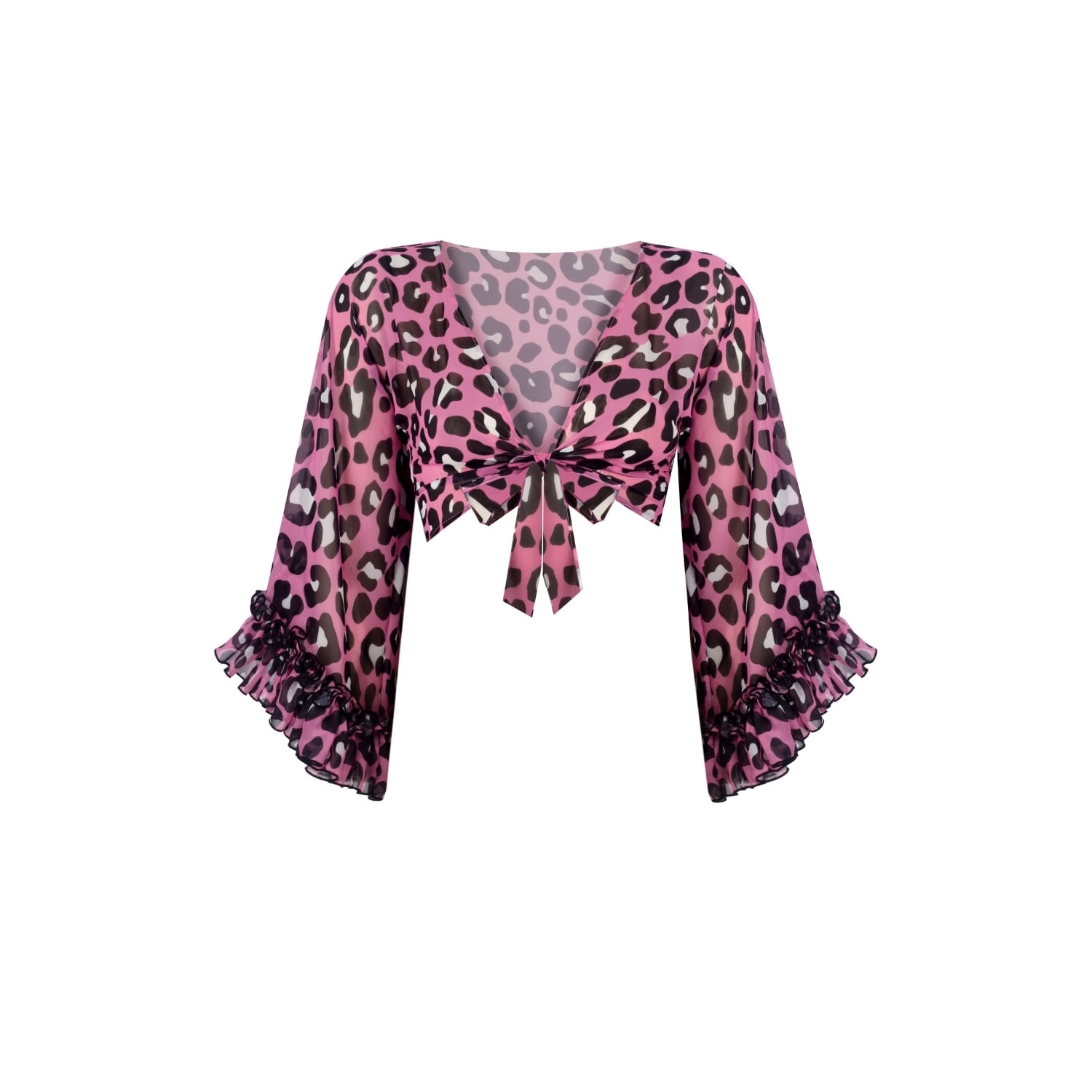Nur Karaata Women's Pink / Purple Violet Pink Leo Top In Pink/purple